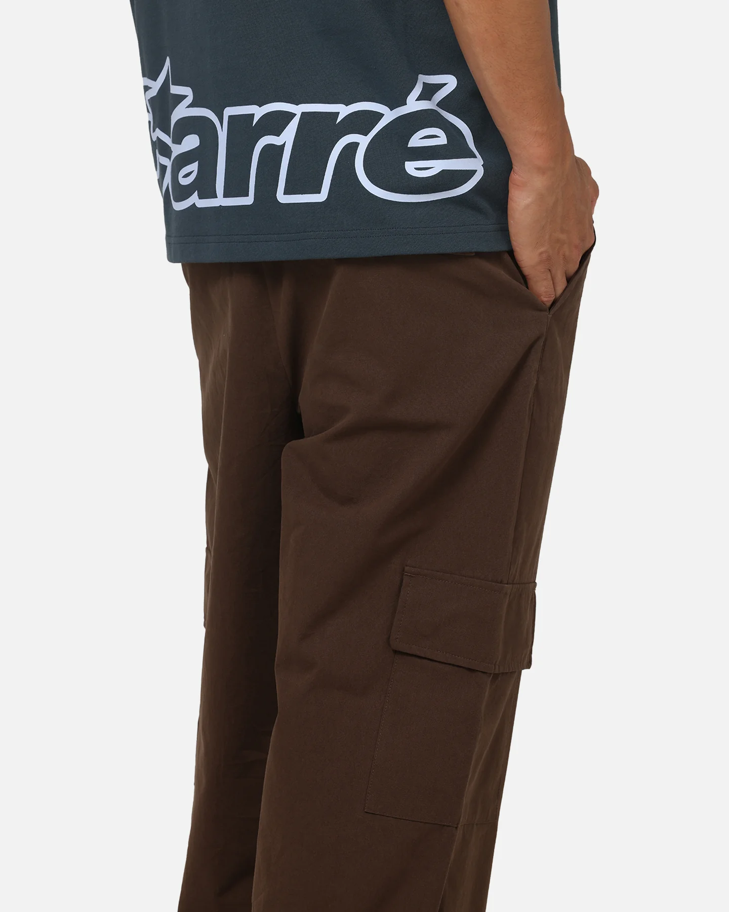 Carre Overhaul Cargo Pants Chocolate - Image 4