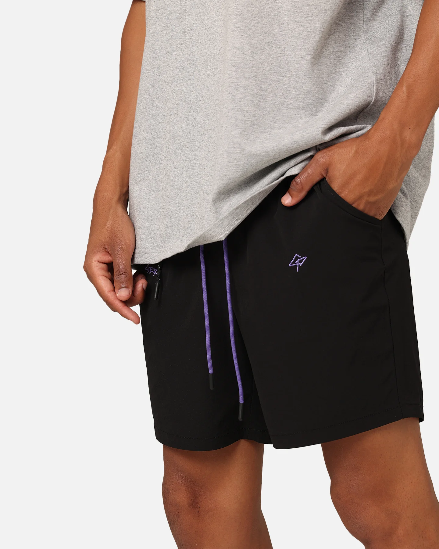 Carre Pace Nylon Shorts Black - Image 3