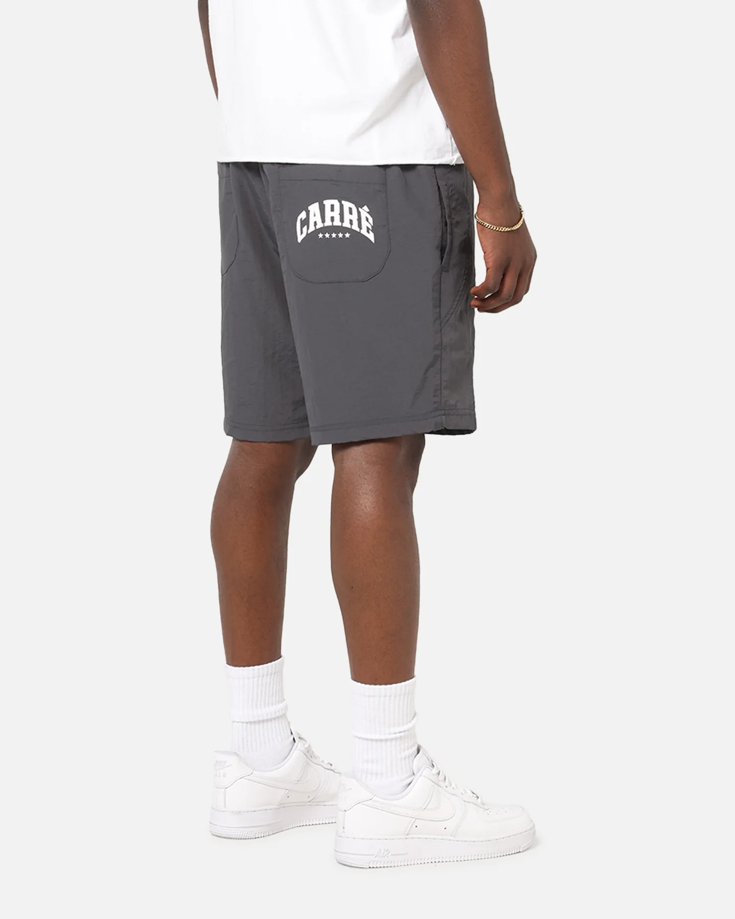 Carre Panelled Nylon Shorts Black - Image 6
