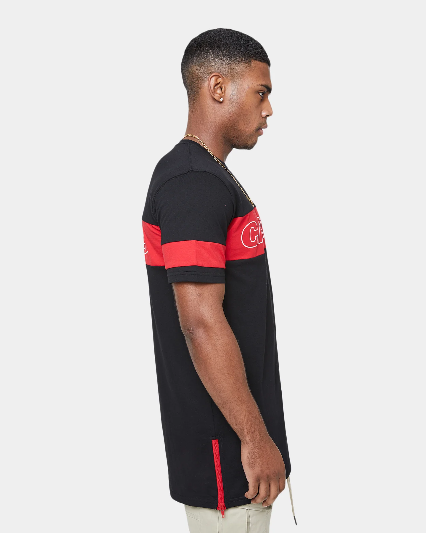Carré Panneau Short Sleeve T-Shirt Black/Red - Image 5