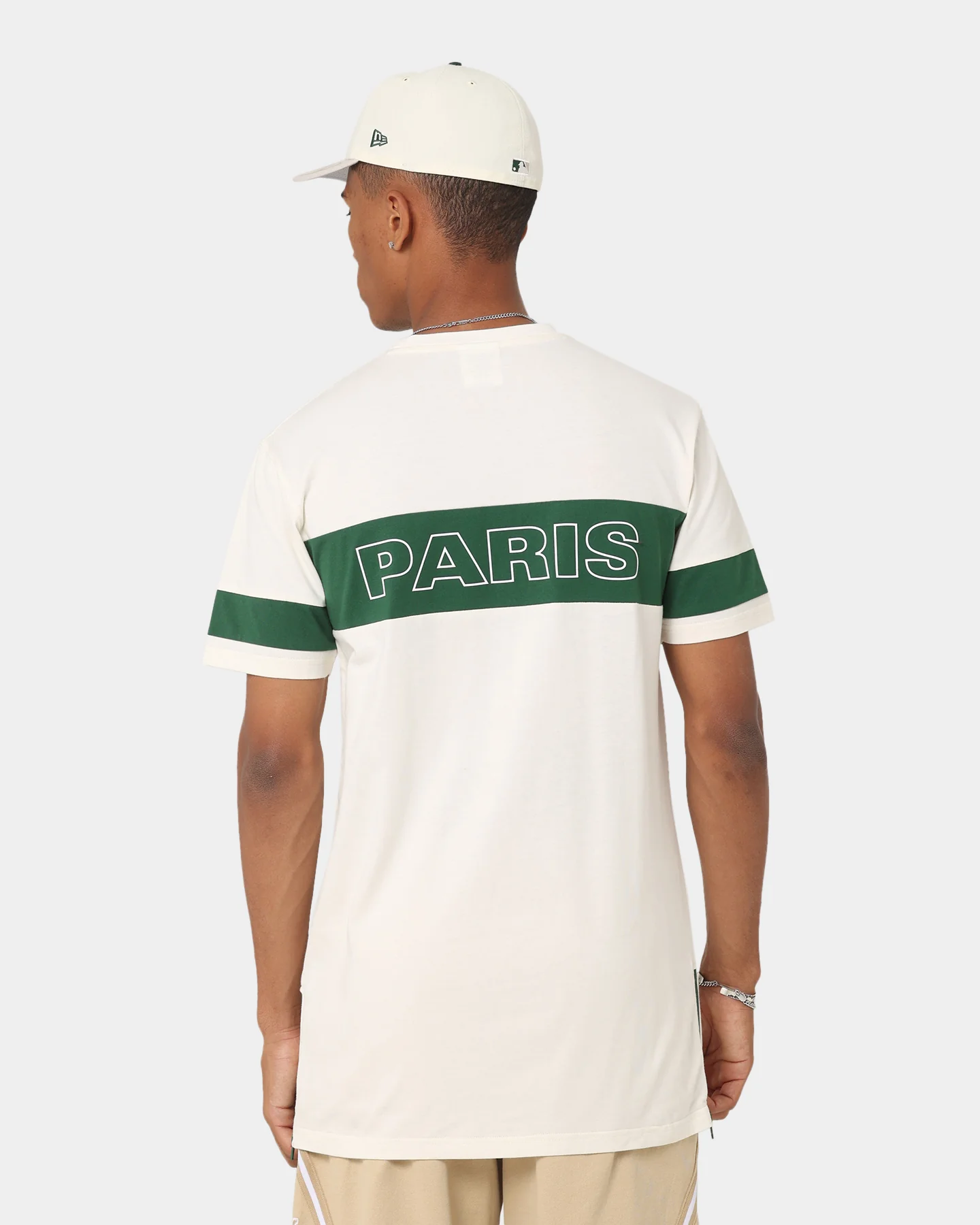 Carré Panneau T-Shirt Off White/Green - Image 2