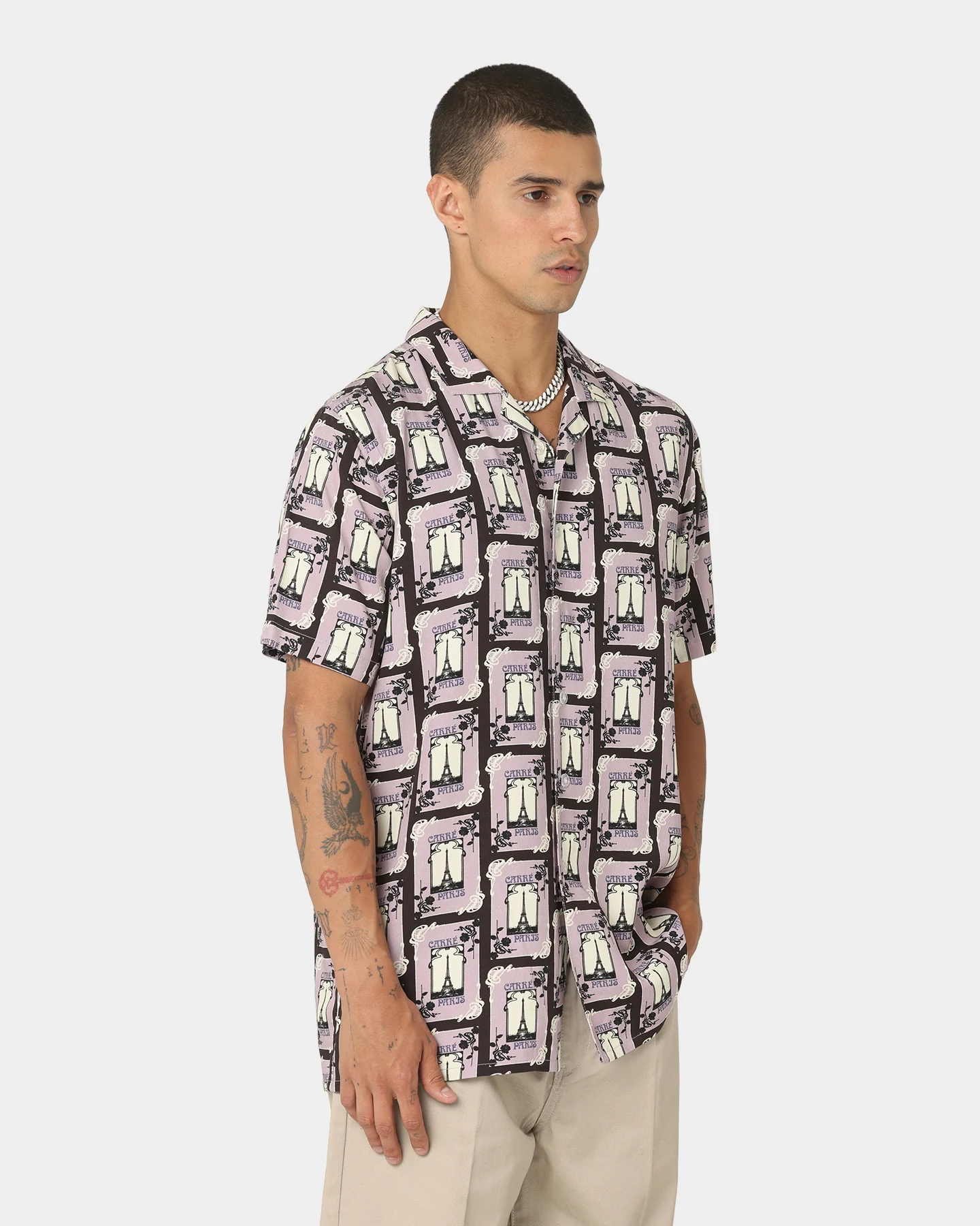 Carre Parisian Rugu Short Sleeve Button Up Shirt Multi-coloured - Image 5