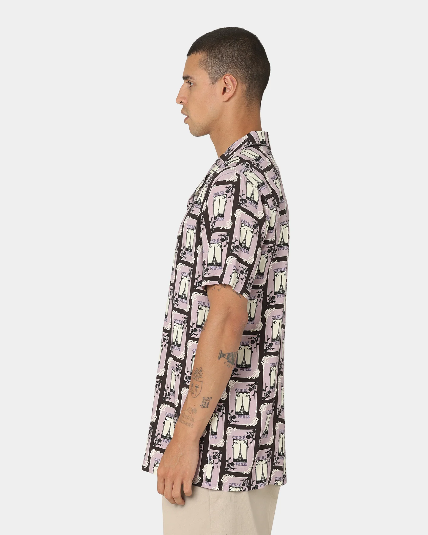 Carre Parisian Rugu Short Sleeve Button Up Shirt Multi-coloured - Image 6