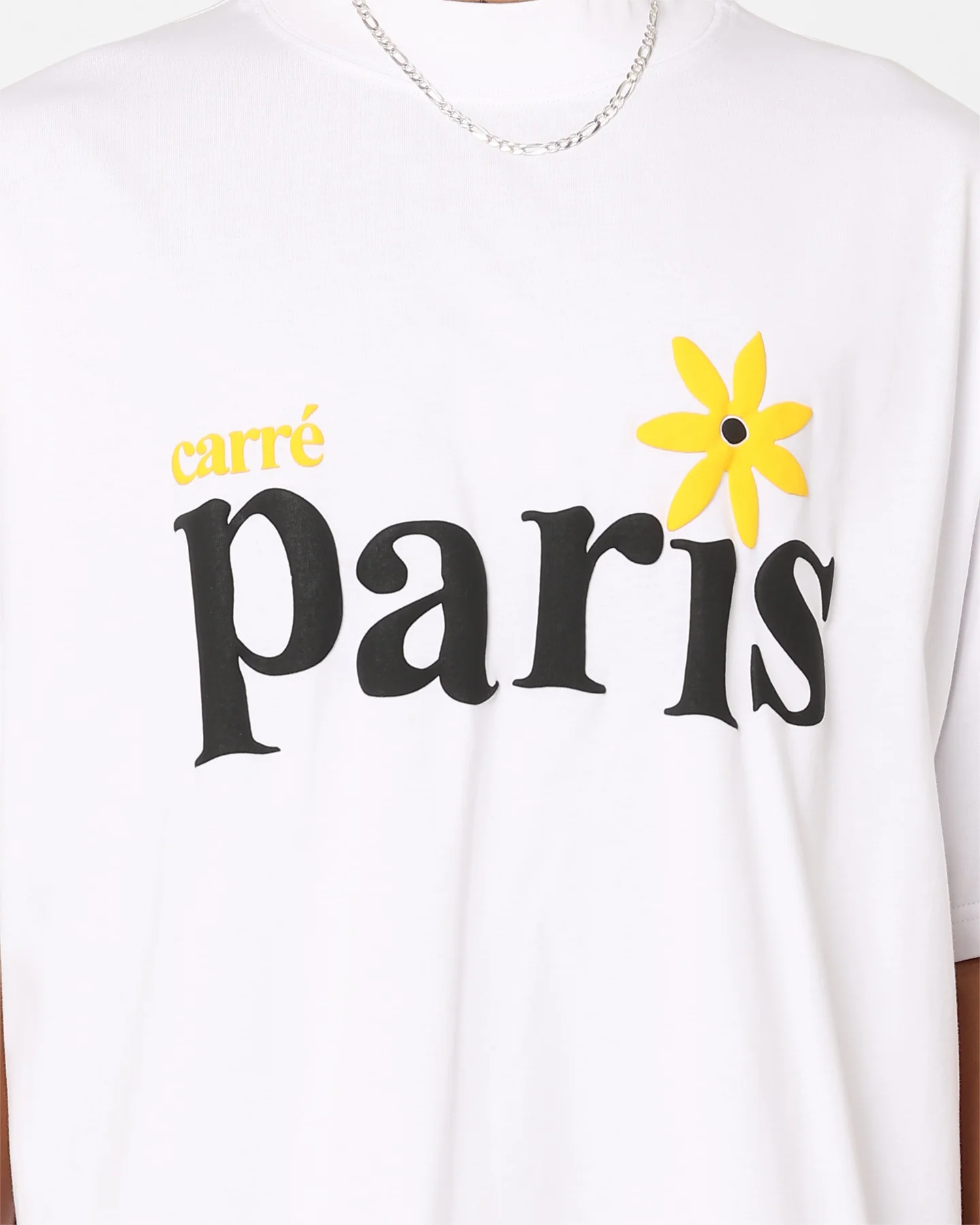 Carre Petal Oversized T-Shirt White - Image 3