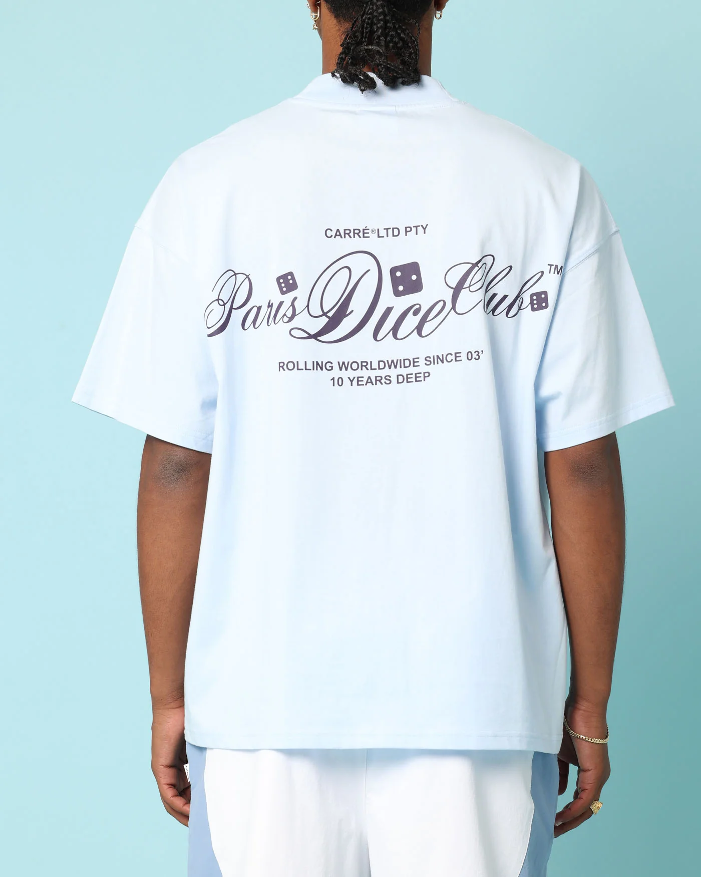 Carré Players Oversized T-Shirt Light Blue - Image 3