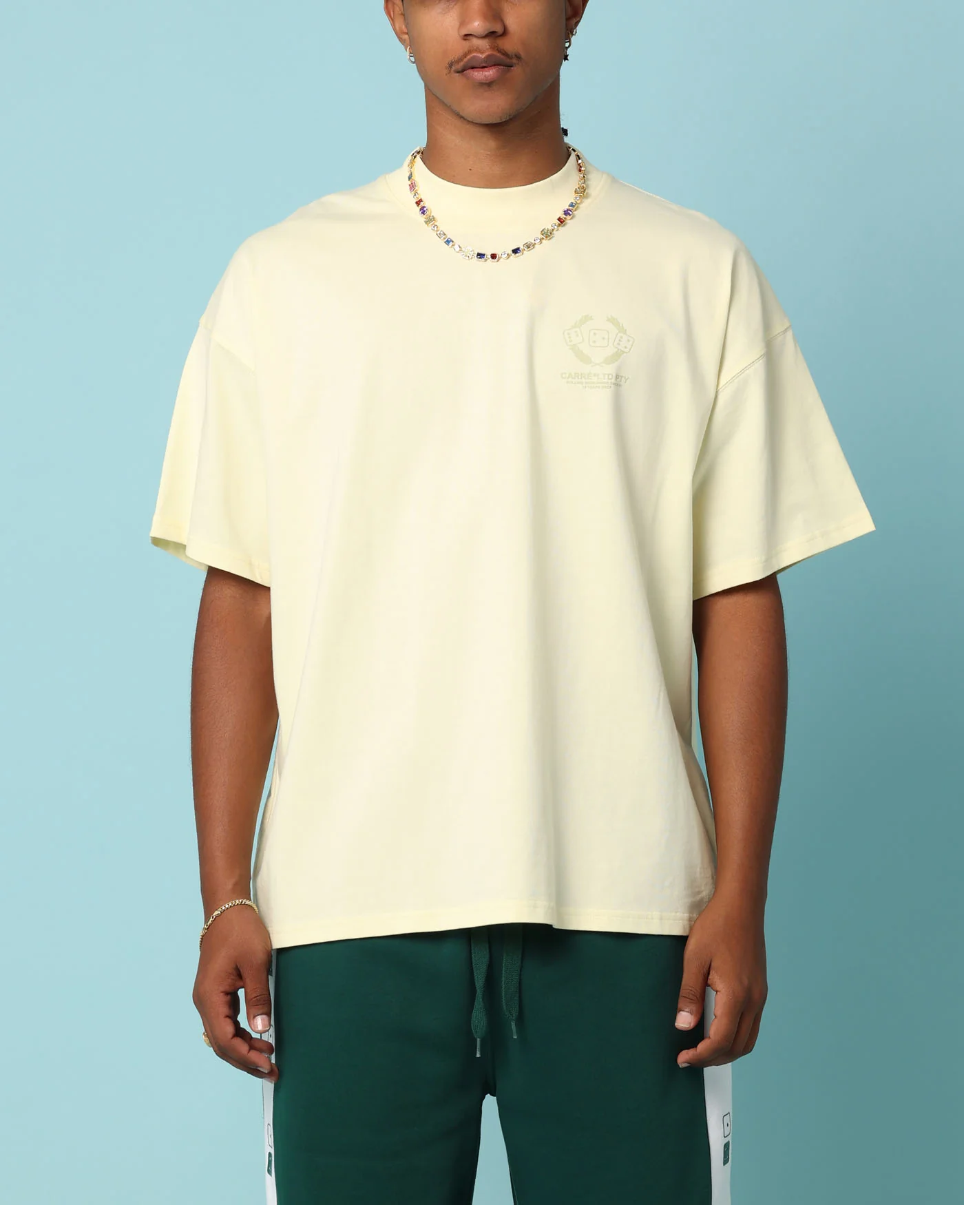 Carré Players Oversized T-Shirt Yellow - Image 2