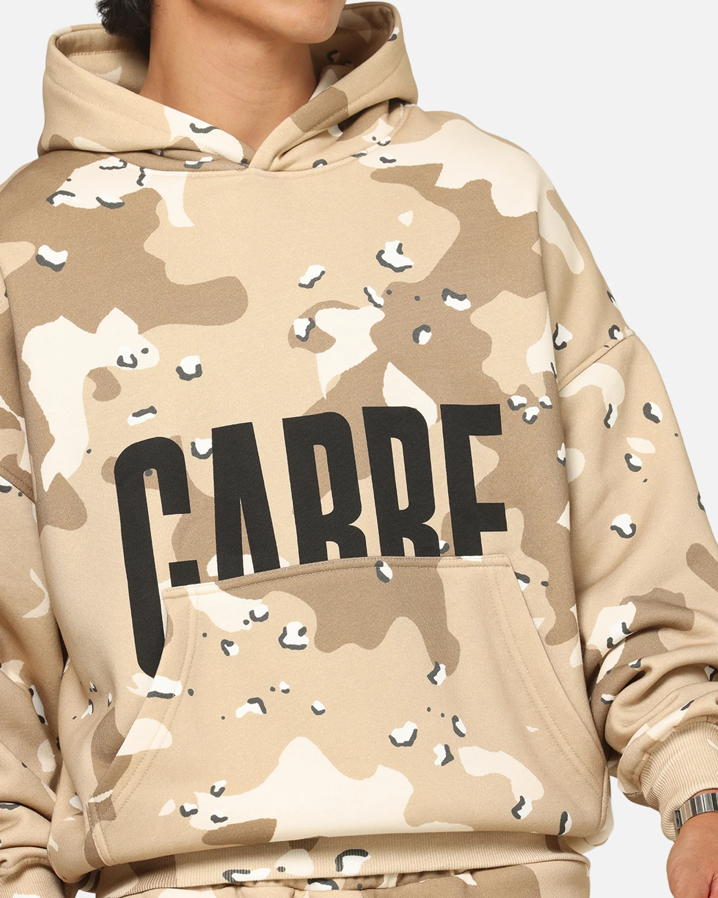 Carre Premium Essentials Hoodie Brown Camo - Image 7