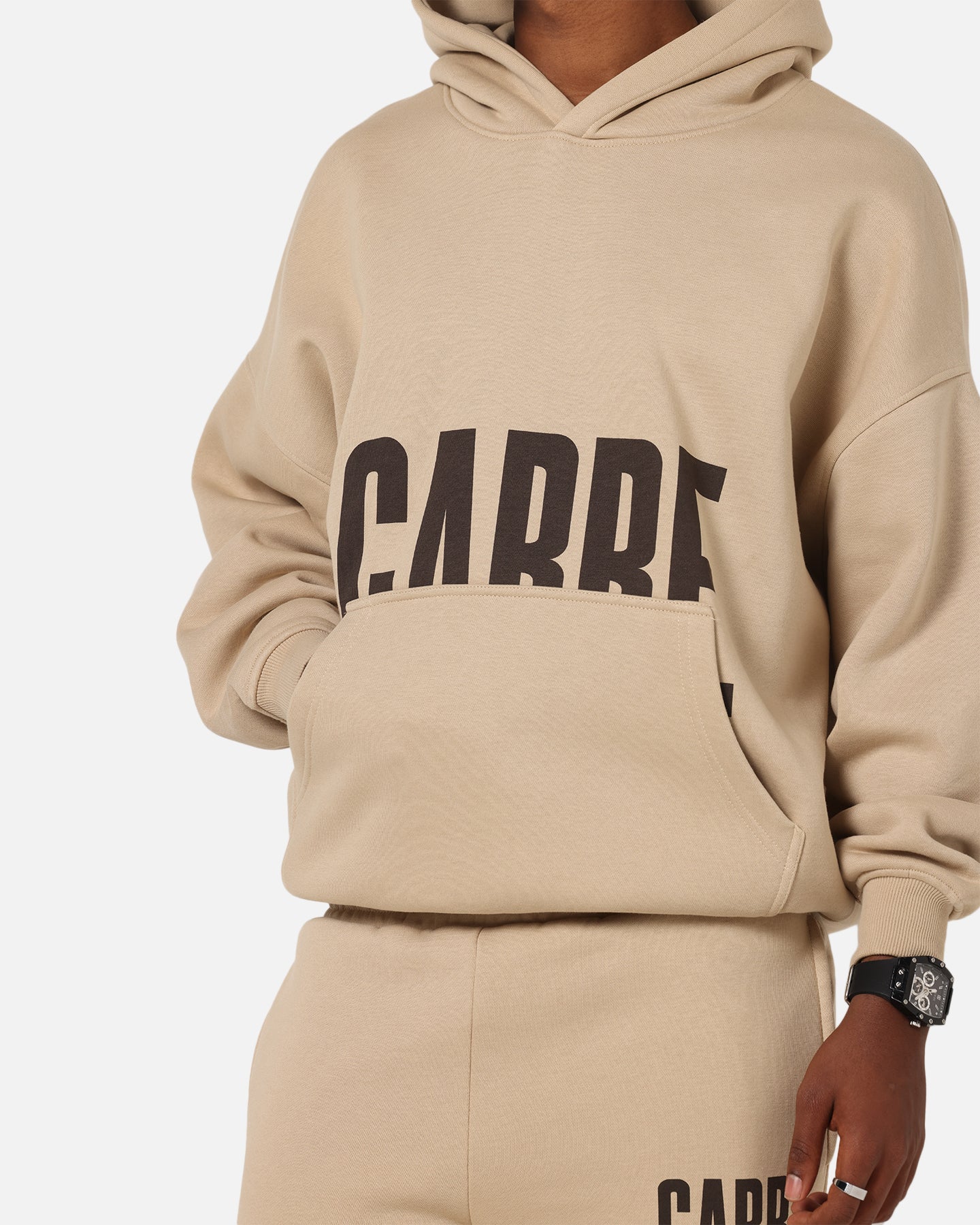 Carre Premium Essentials Hoodie Light Brown - Image 7
