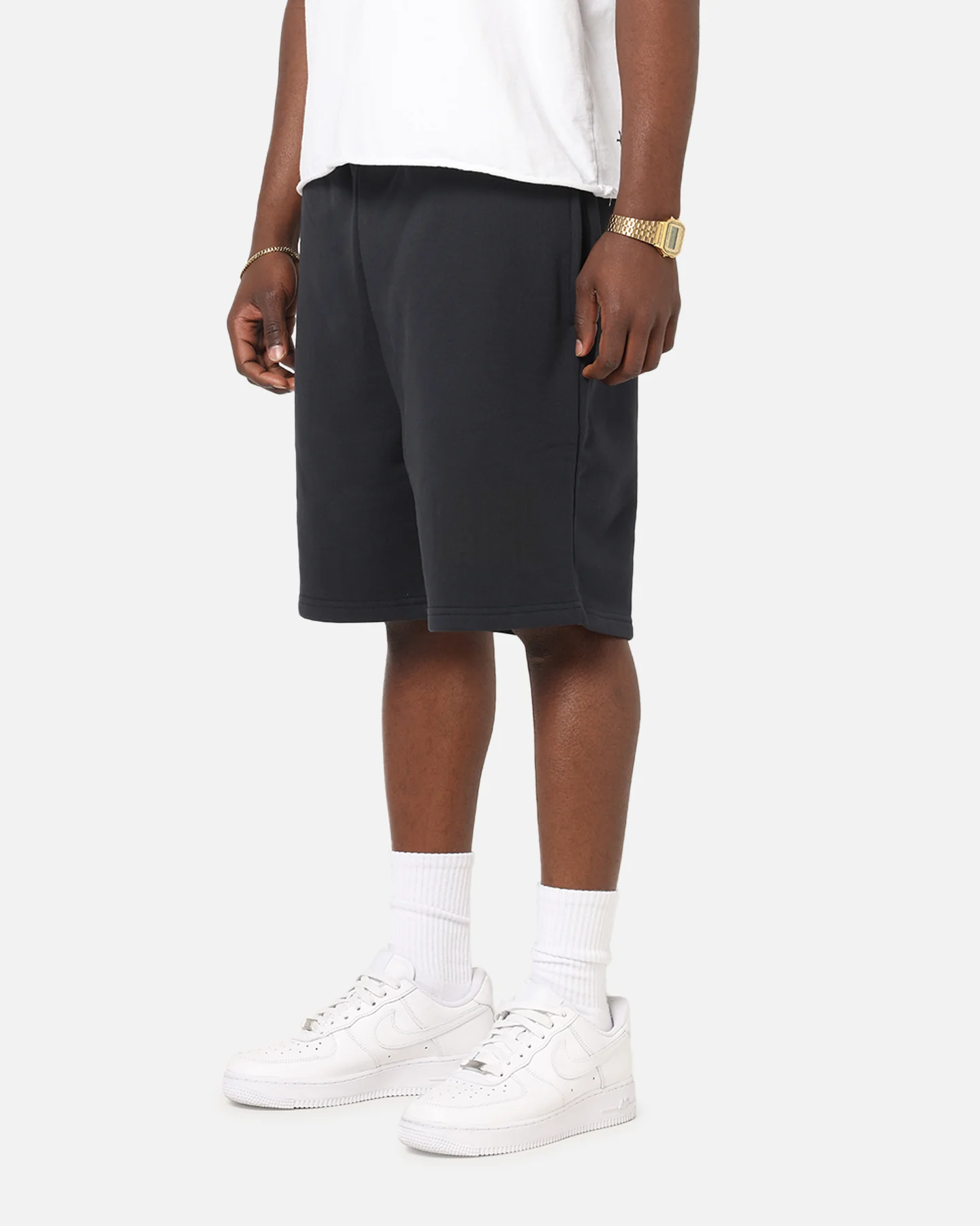 Carre Premium Essentials Sweat Shorts Steel/Black - Image 3