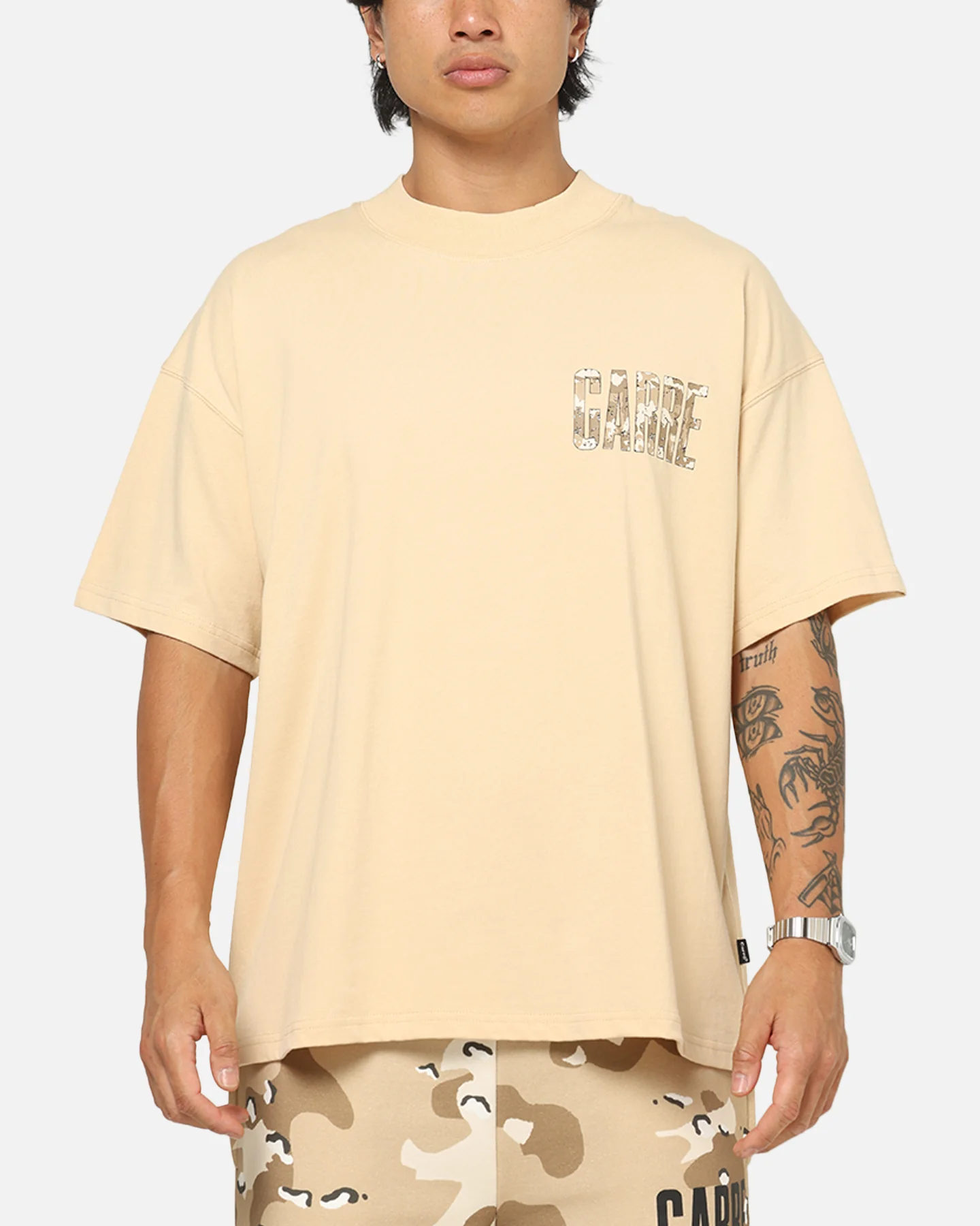 Carre Premium Essentials T-Shirt Stone - Image 2