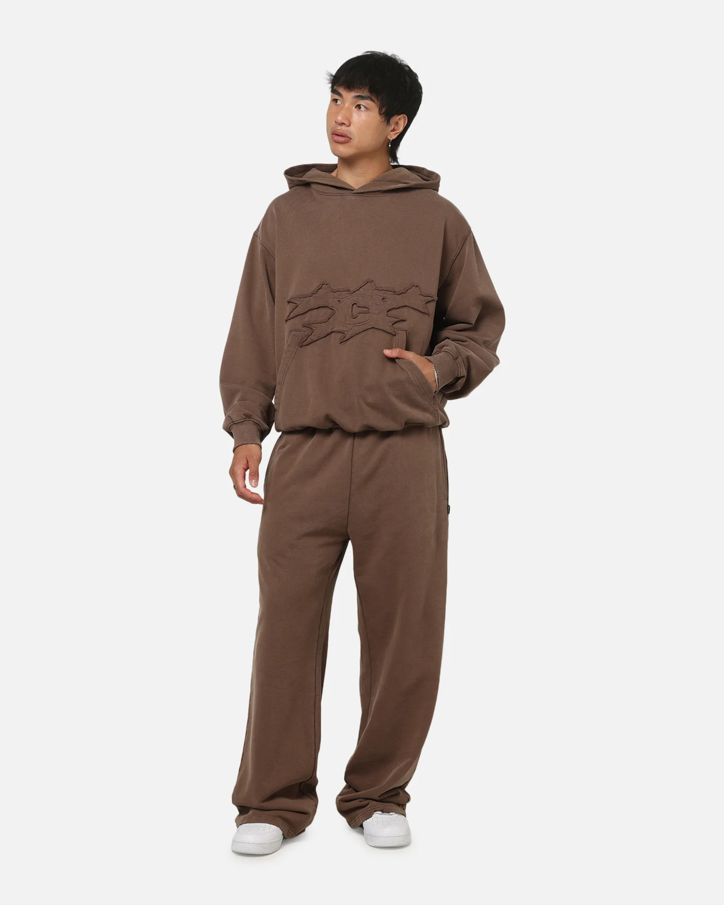 Carre Prime Trackpants Washed Brown - Image 2