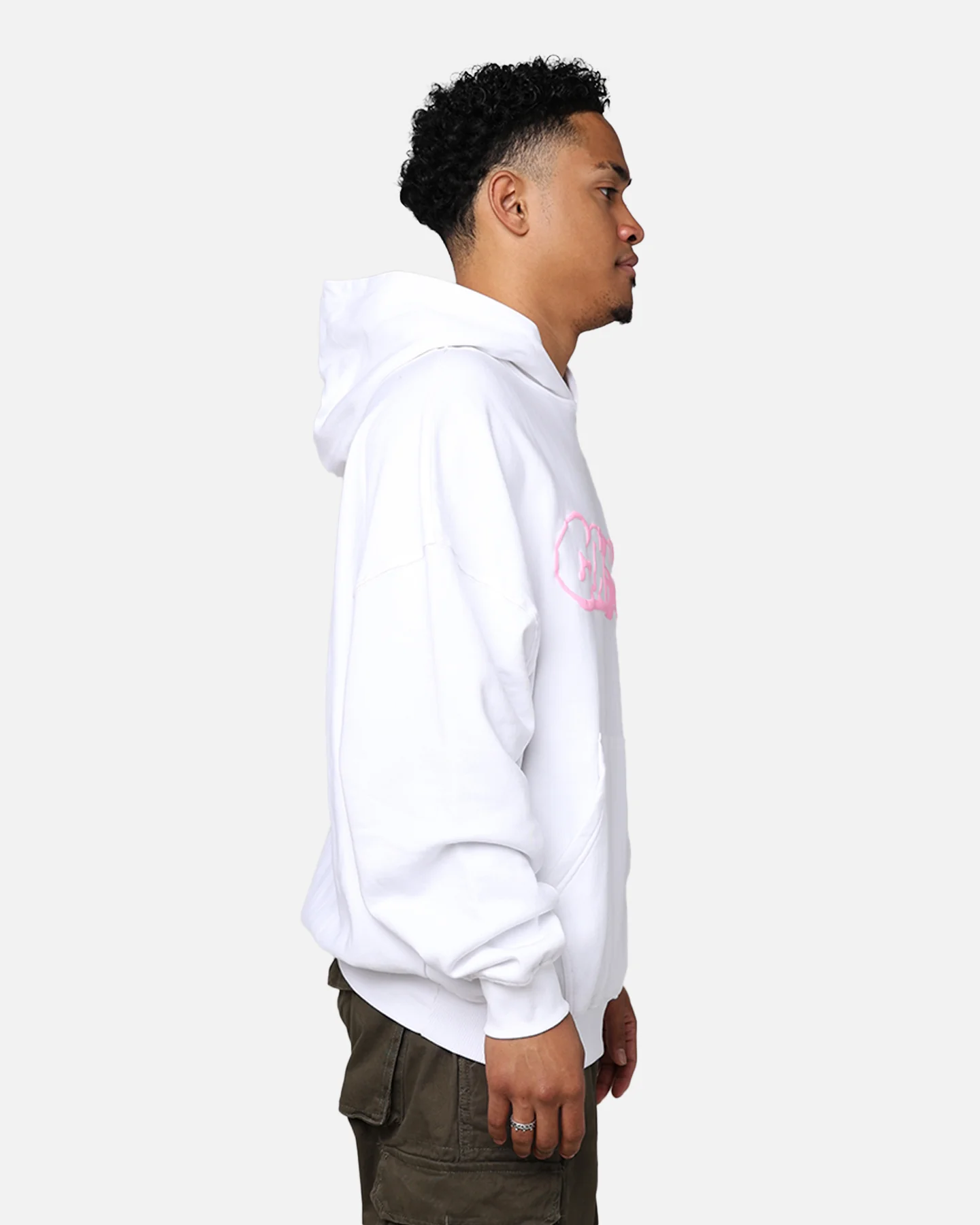 Carré Puffy C Hoodie White - Image 4