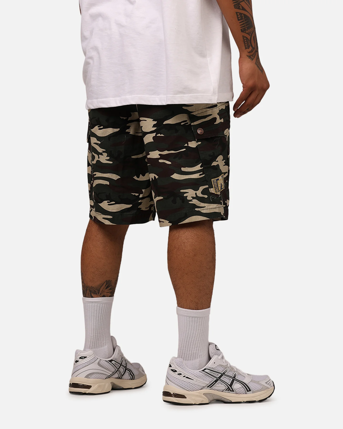 Carre Quality Cargo Shorts Woodland Camo - Image 3