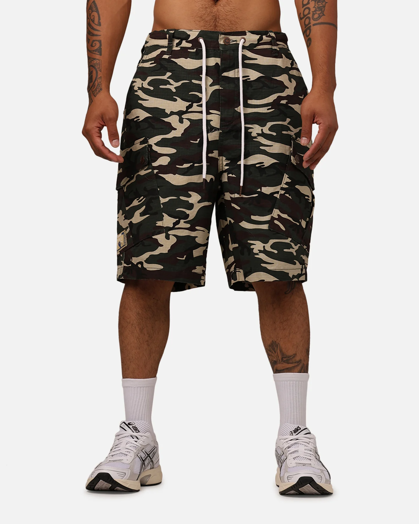 Carre Quality Cargo Shorts Woodland Camo - Image 6