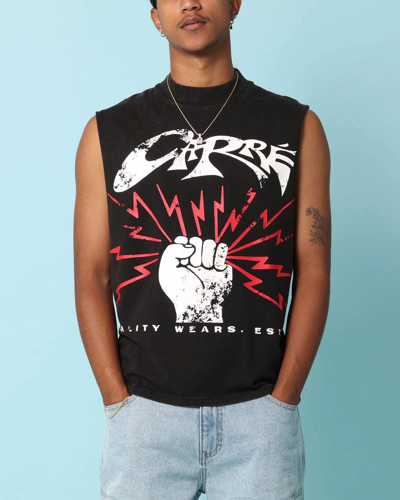 Carré Rev 13 Muscle T-Shirt Vintage Black - Image 2