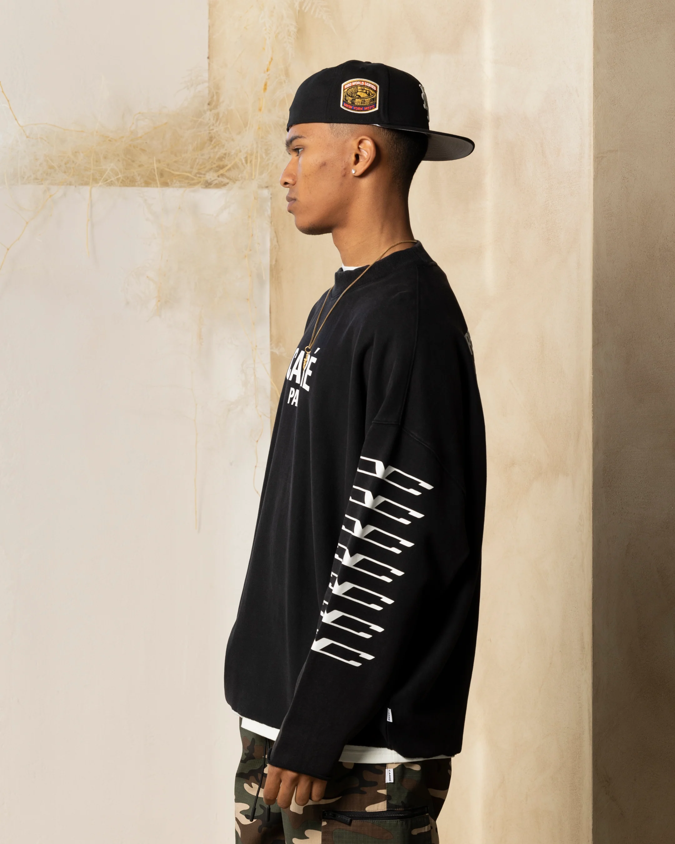 Carre Revolution Cut Off Oversized Crewneck Washed Black - Image 7