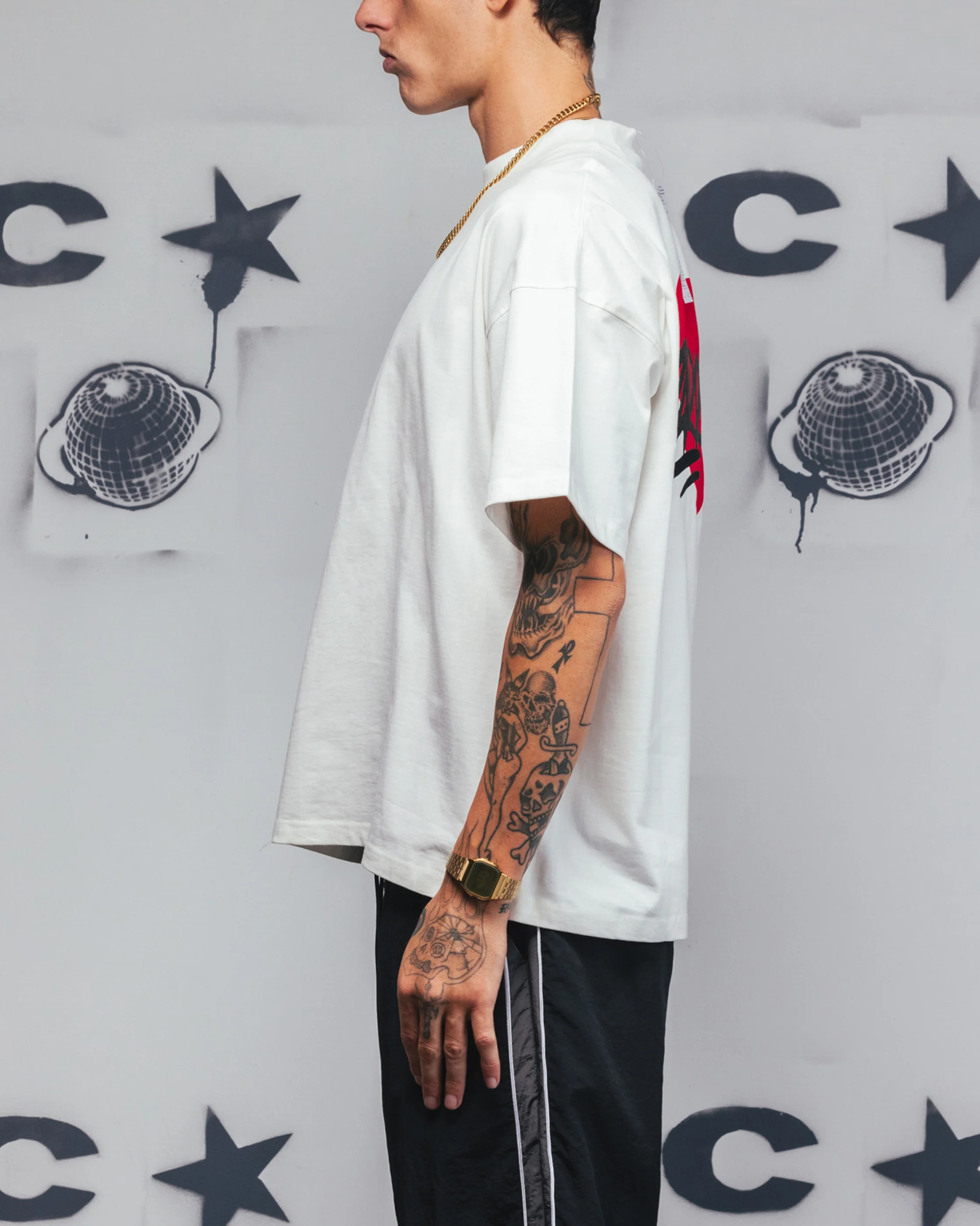 Carre Romance T-Shirt Off White - Image 6