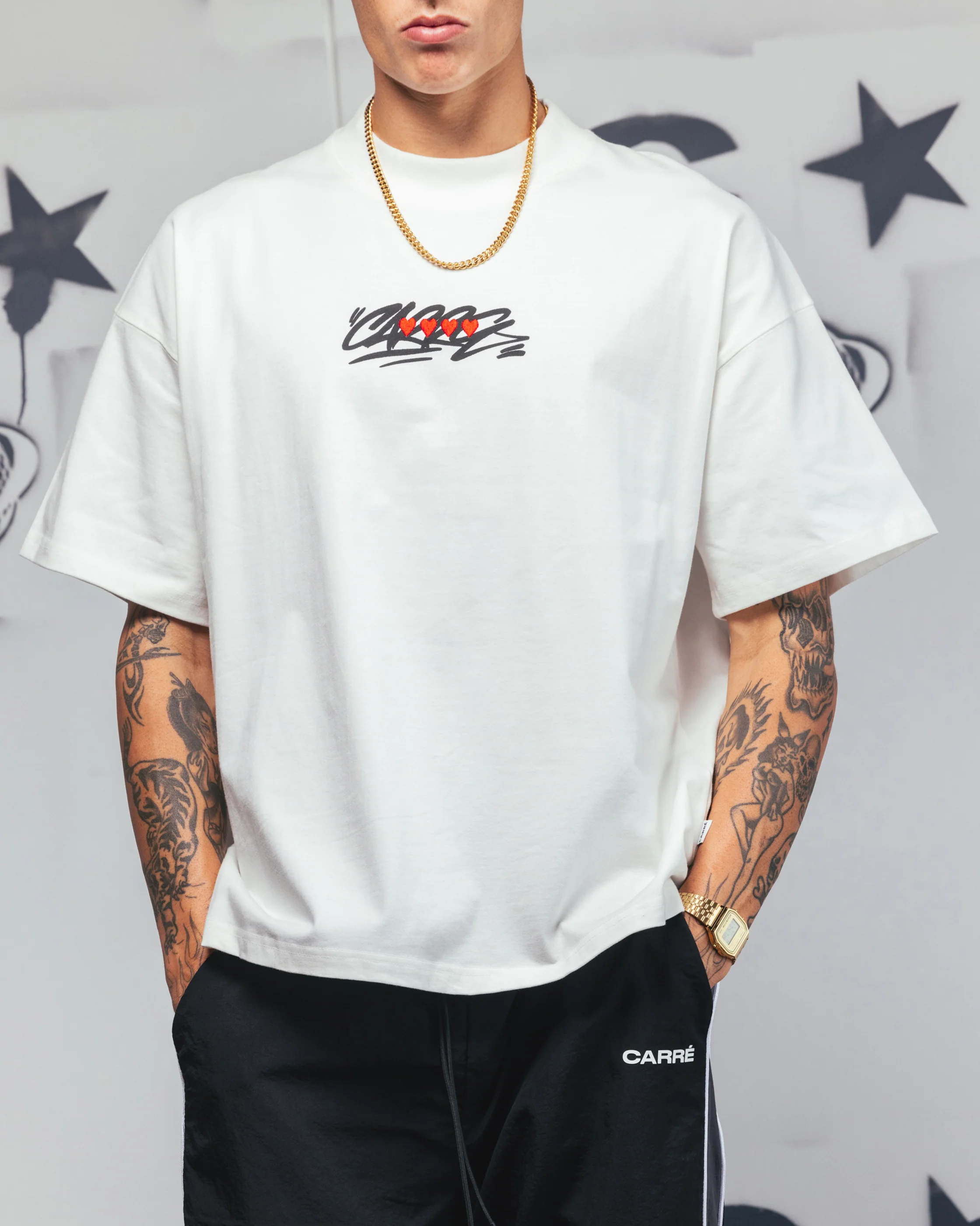 Carre Romance T-Shirt Off White - Image 8