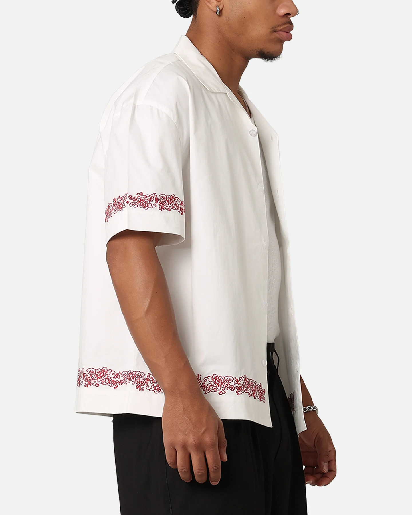 Carre Rose Bowl Button Up Shirt Off White - Image 4