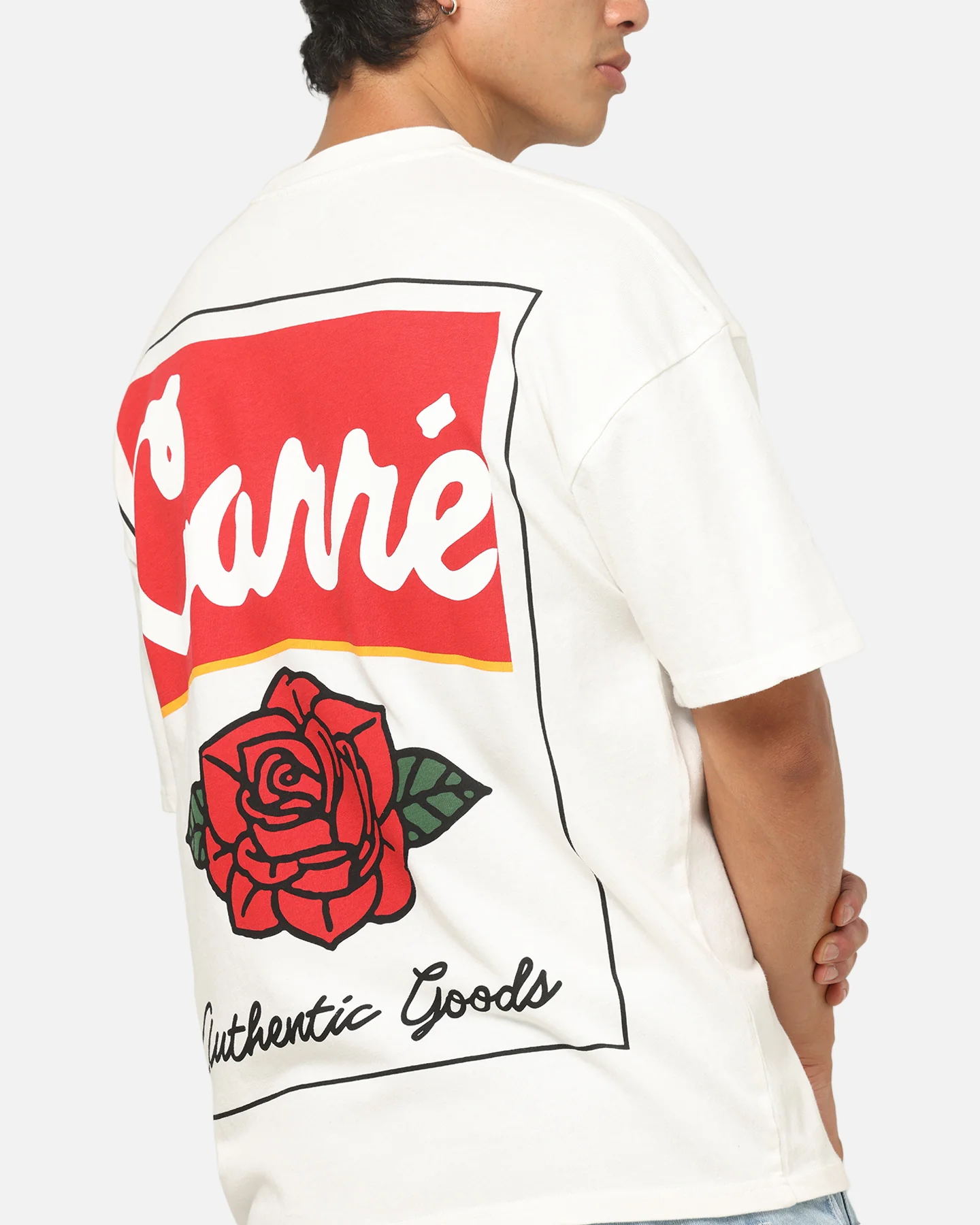 Carre Rose Box T-Shirt Off White - Image 8