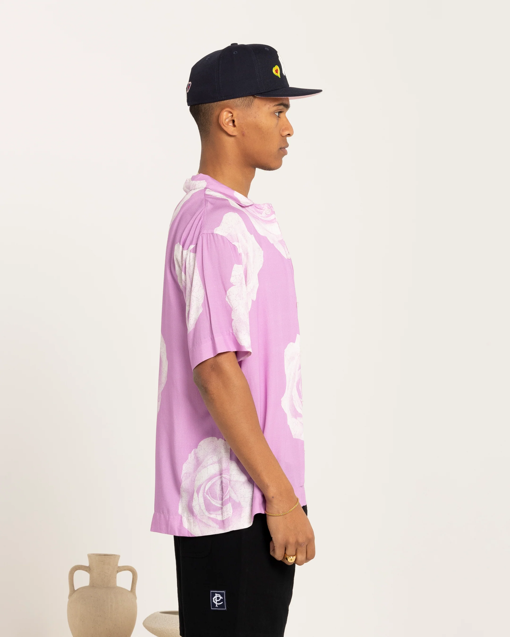 Carré Rose Bunch Button Up Shirt Pastel Purple - Image 3