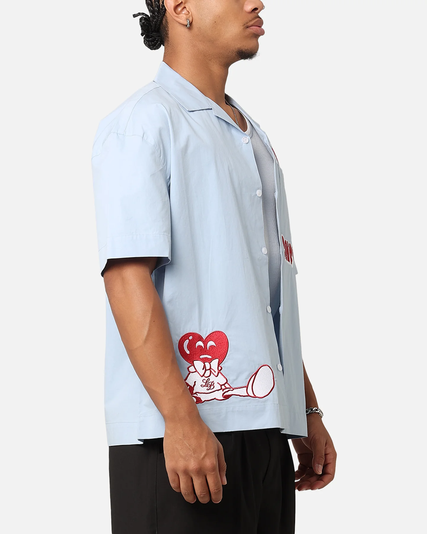 Carre Rose Experience Button Up Shirt Blue - Image 5