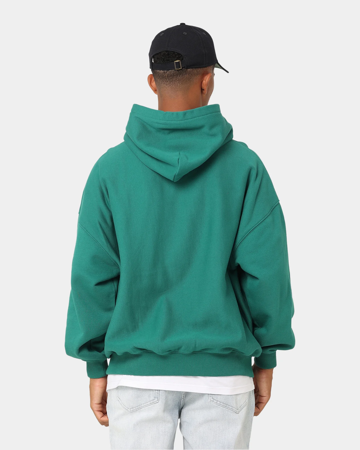 Carre Rose International Oversized Hoodie Dark Teal - Image 6