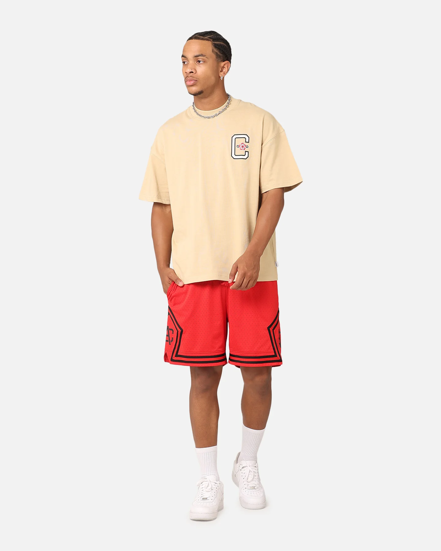 Carre Rose Oversized T-Shirt Stone - Image 4