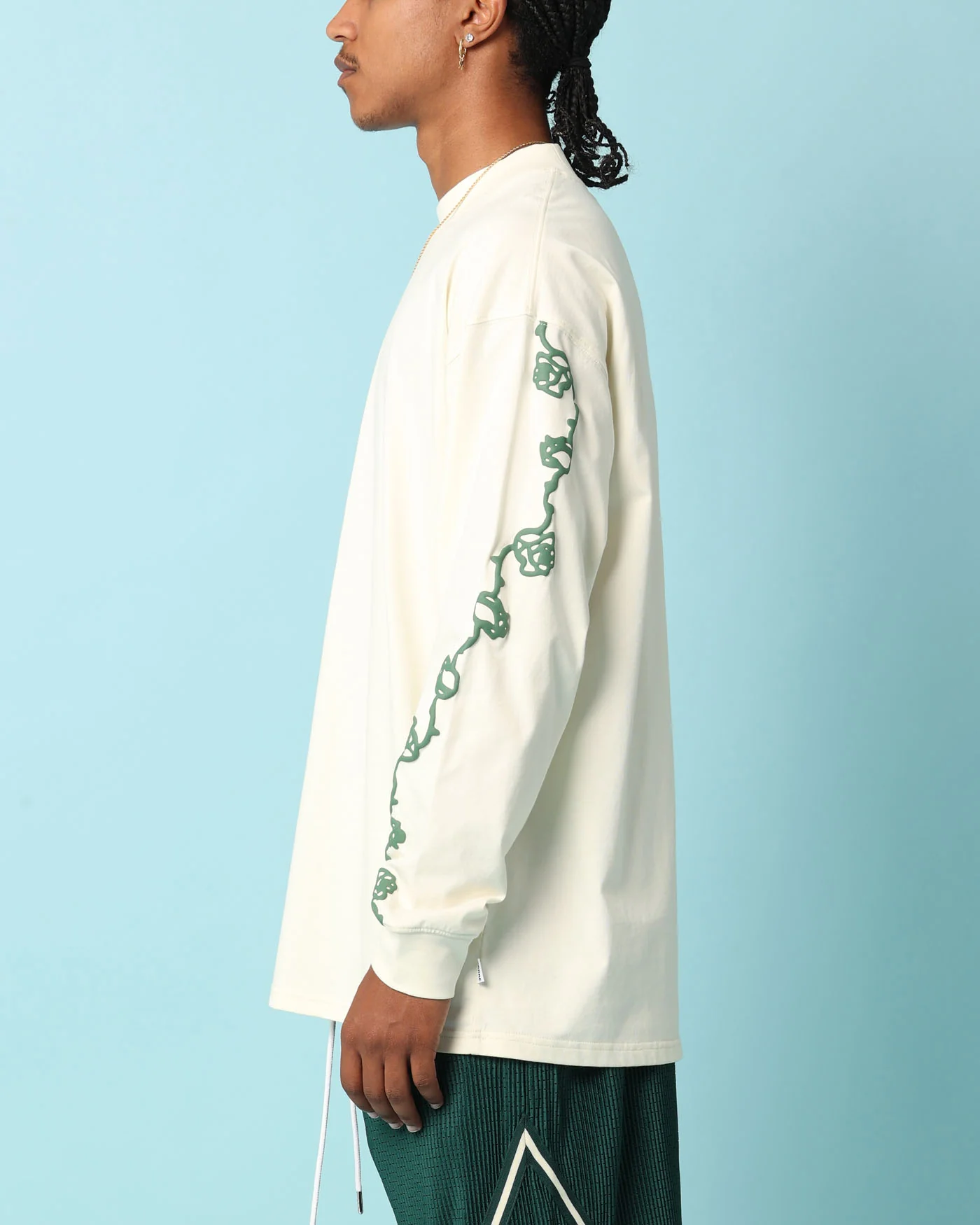 Carré Rosebowl Oversized Long Sleeve T-Shirt Off White - Image 5