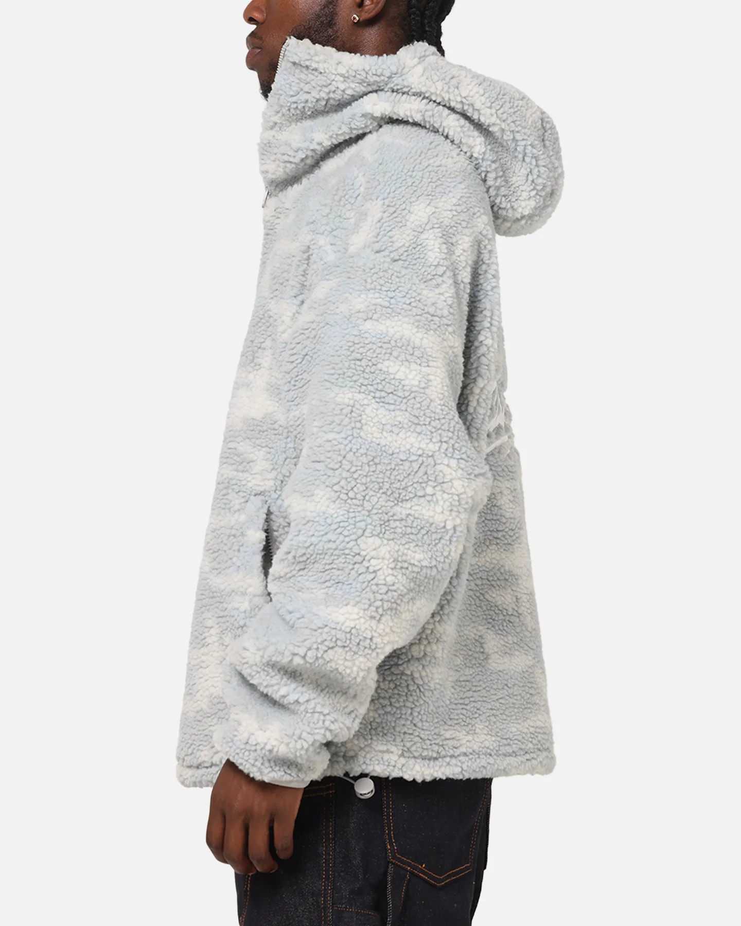 Carre Sherpa Hooded Jumper Snow Camo - Image 7