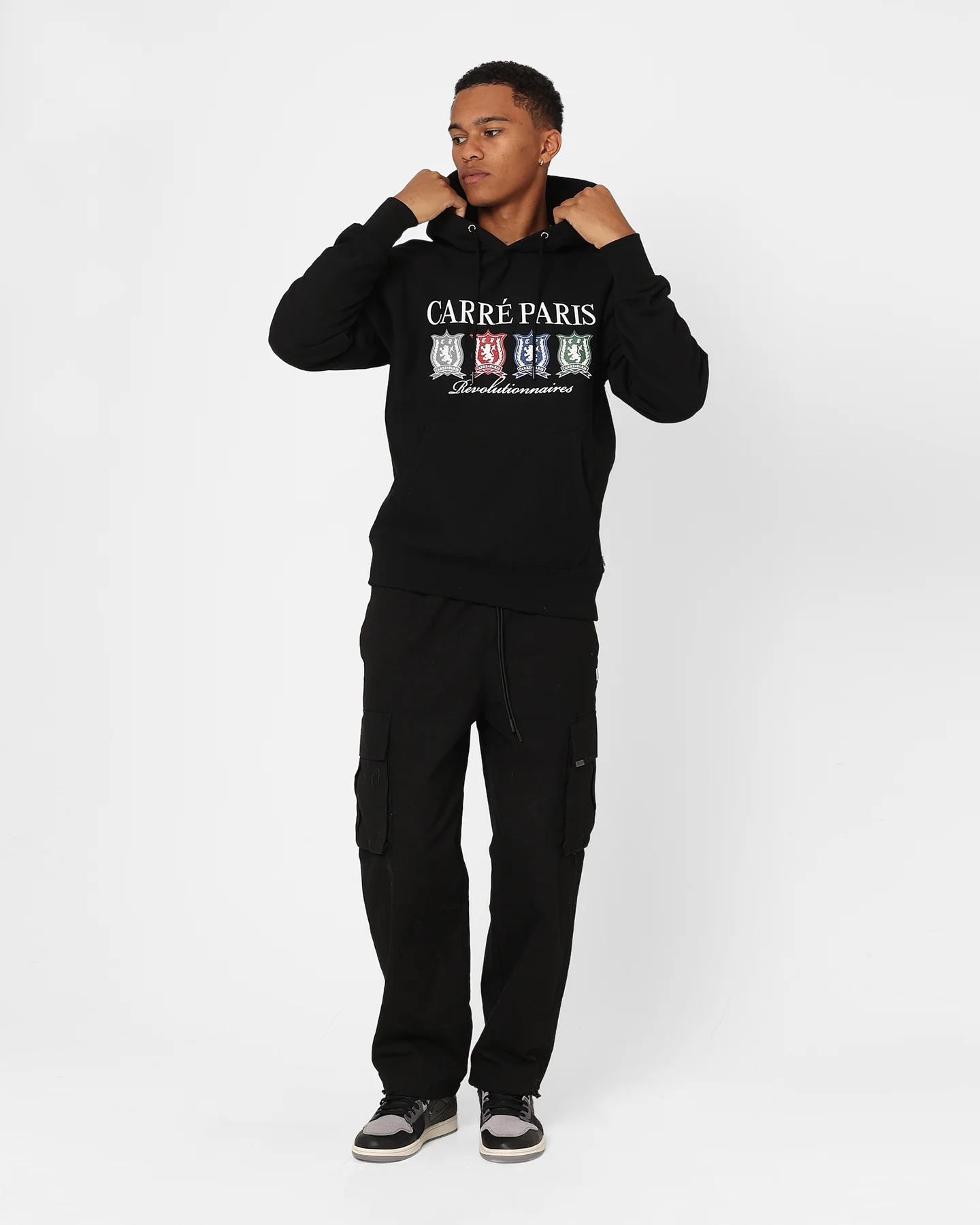 Carre Shield Hoodie Black - Image 2