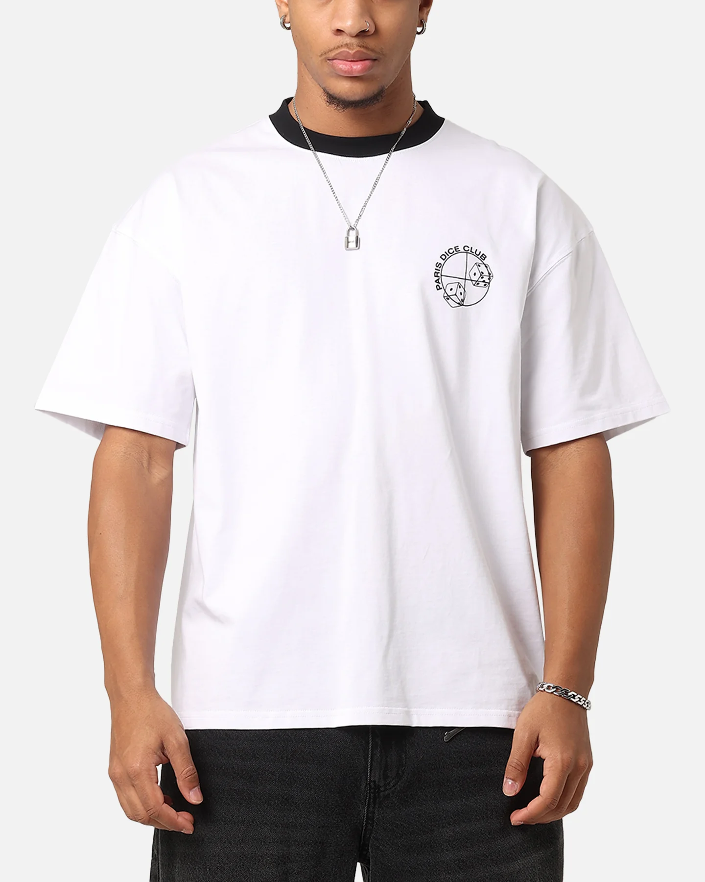 Carre Shootout Oversized Ringer T-Shirt White - Image 2