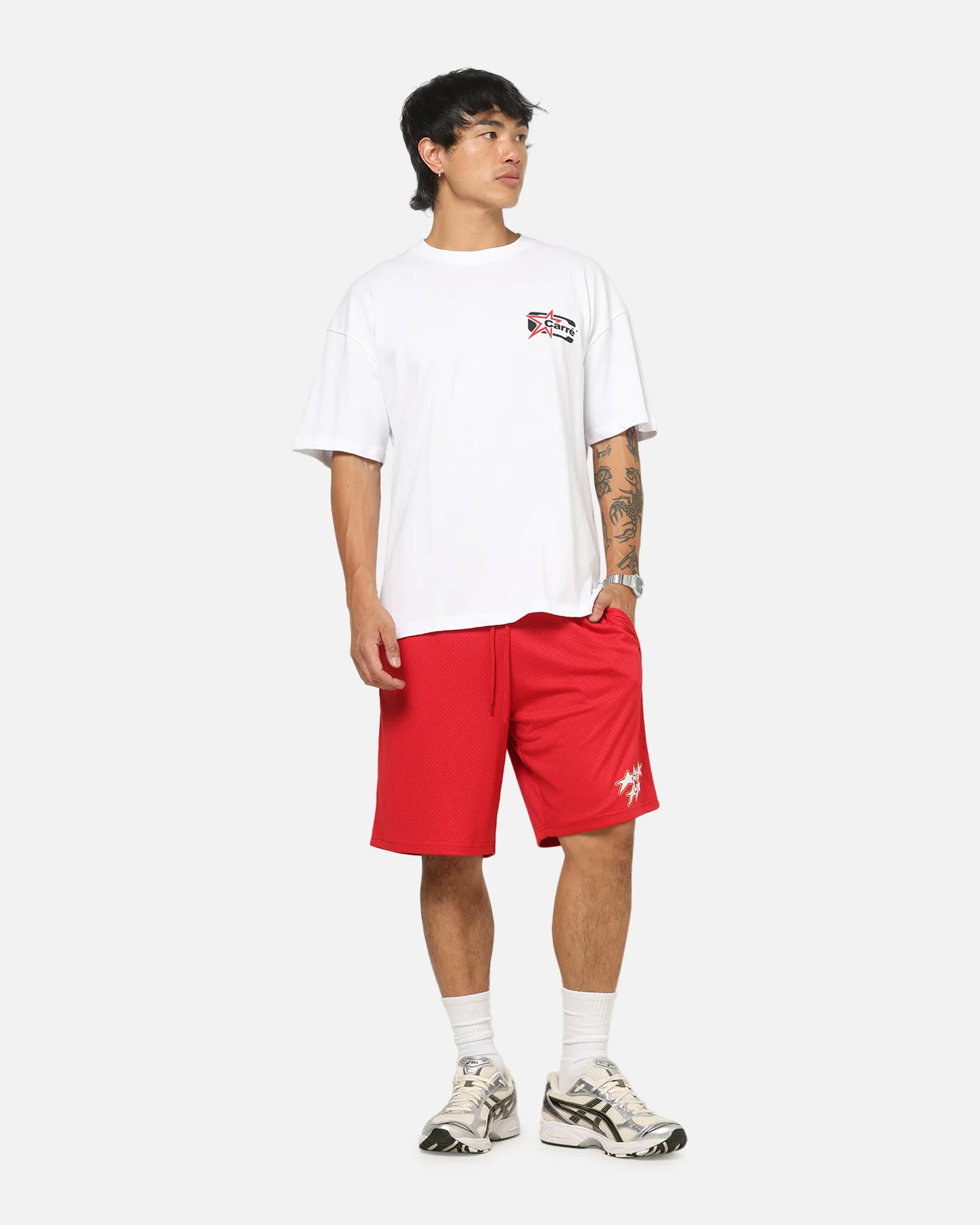 Carre Sideline Basketball Shorts Red - Image 2