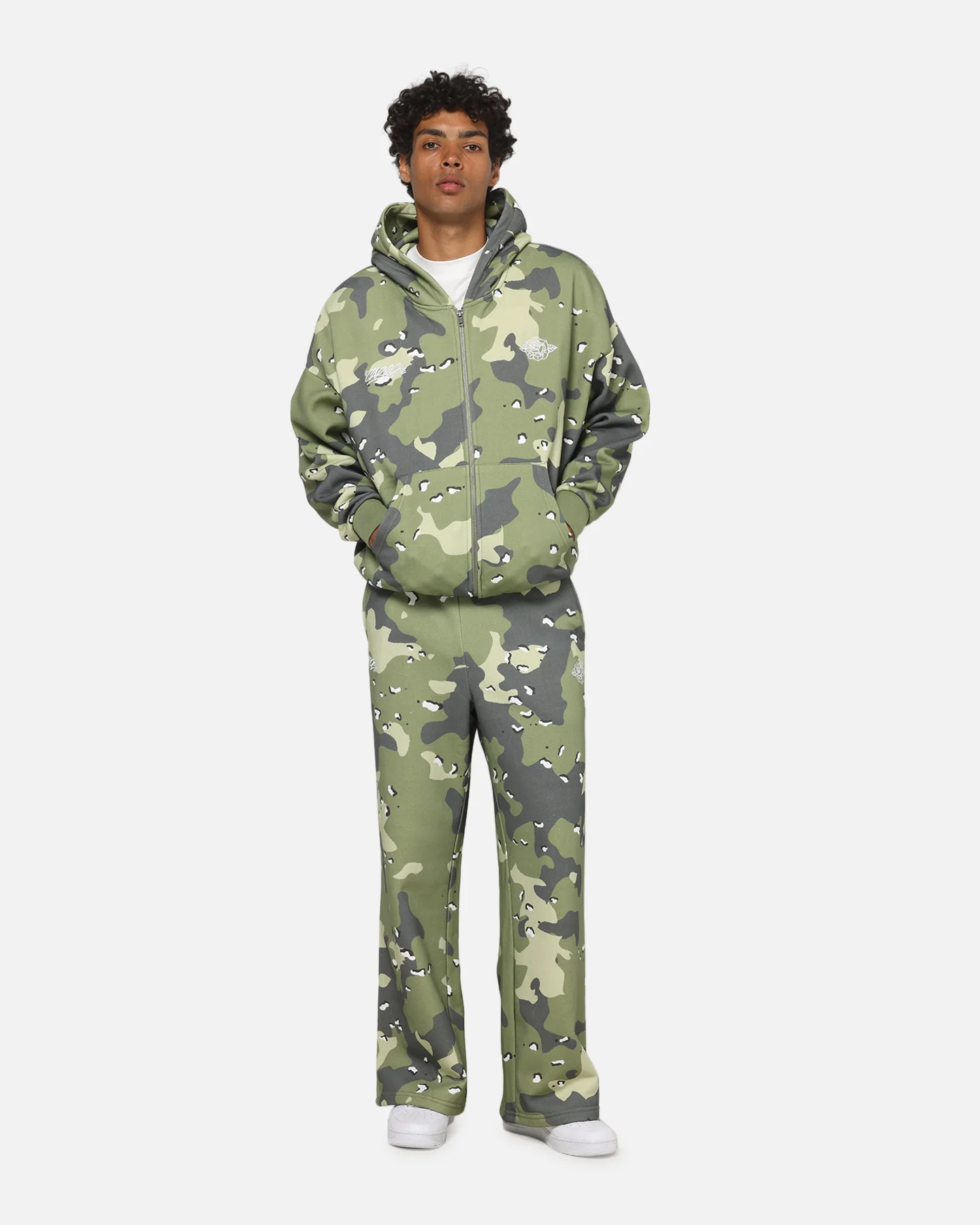 Carre Sideline Hoodie Green Camo - Image 3