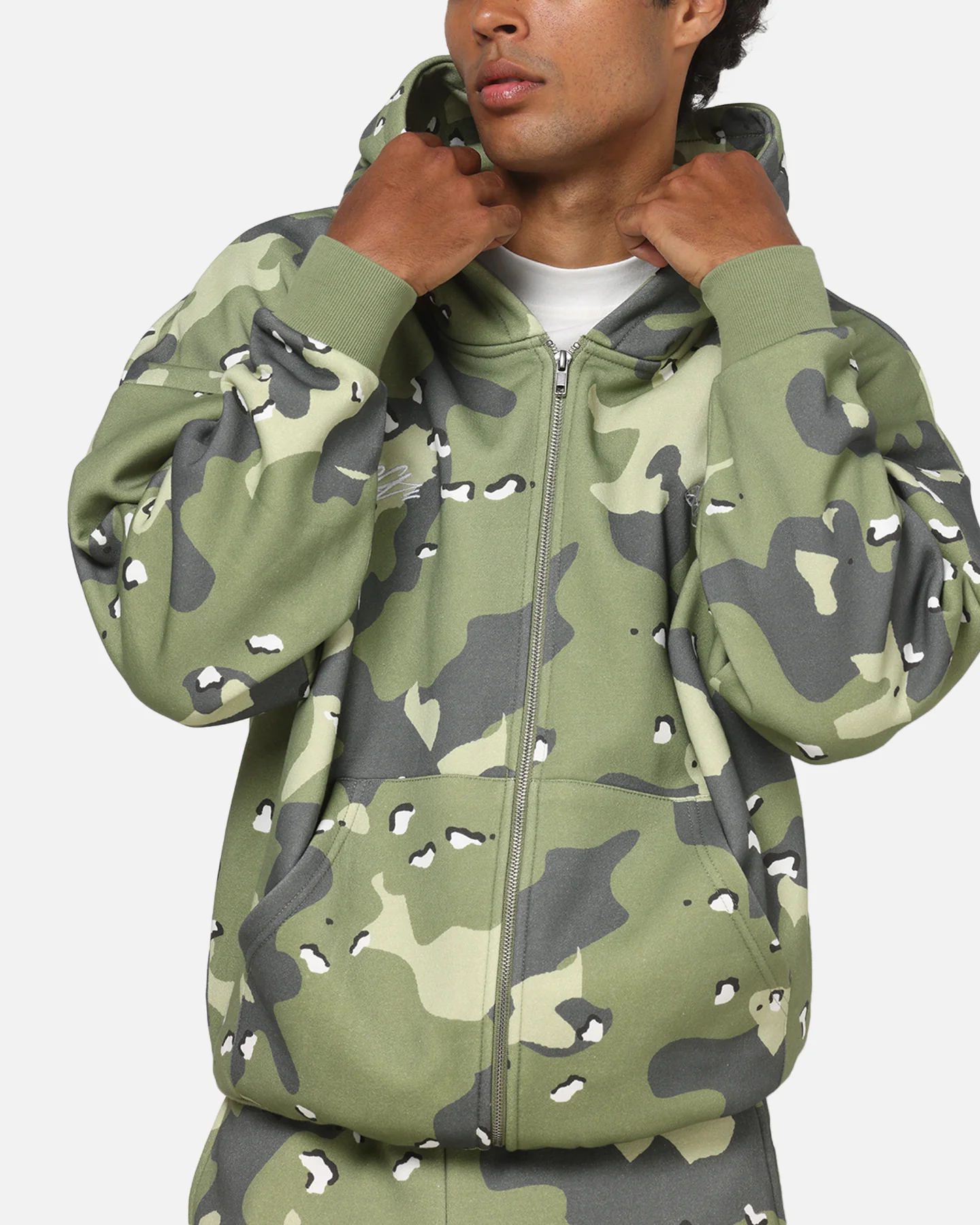 Carre Sideline Hoodie Green Camo - Image 7