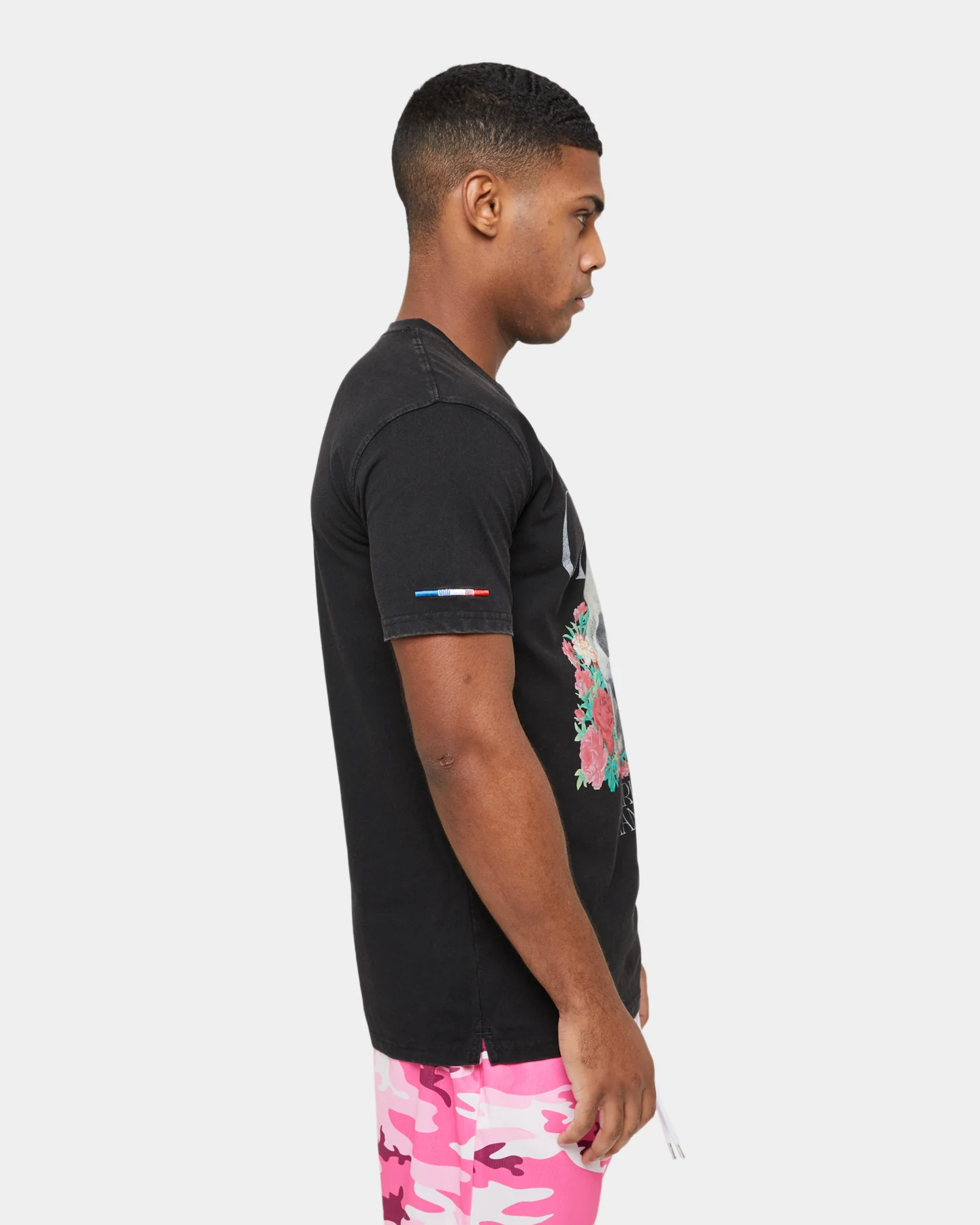 Carre Skull & Rose Vintage T-Shirt Washed Black - Image 6