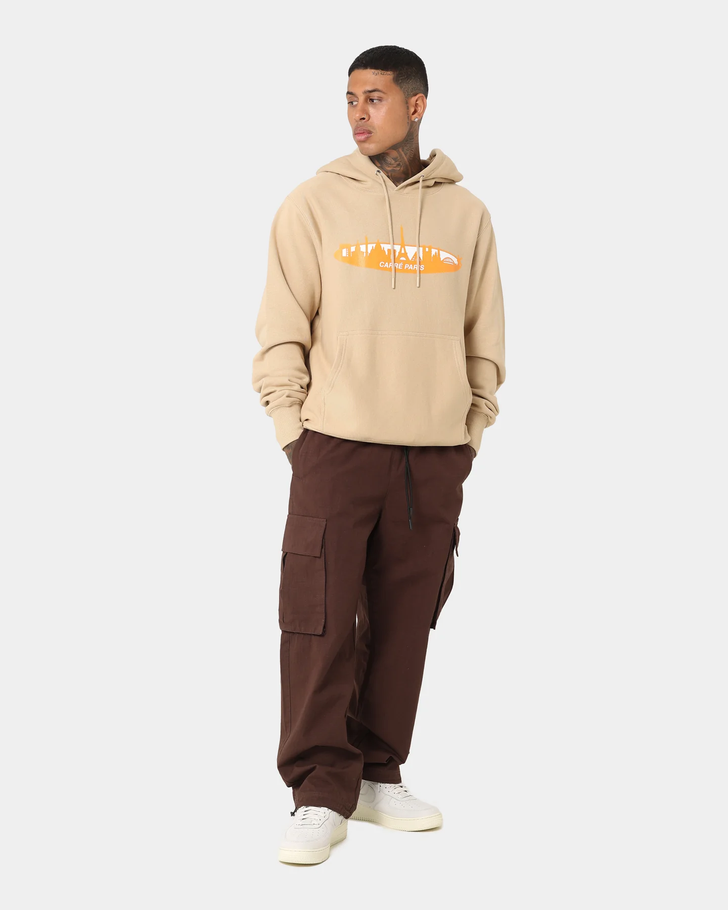Carre Skyline Hoodie Stone - Image 2
