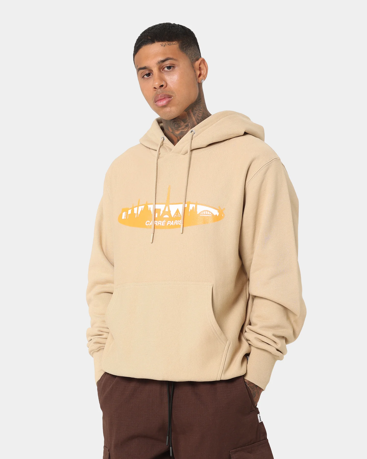 Carre Skyline Hoodie Stone - Image 6