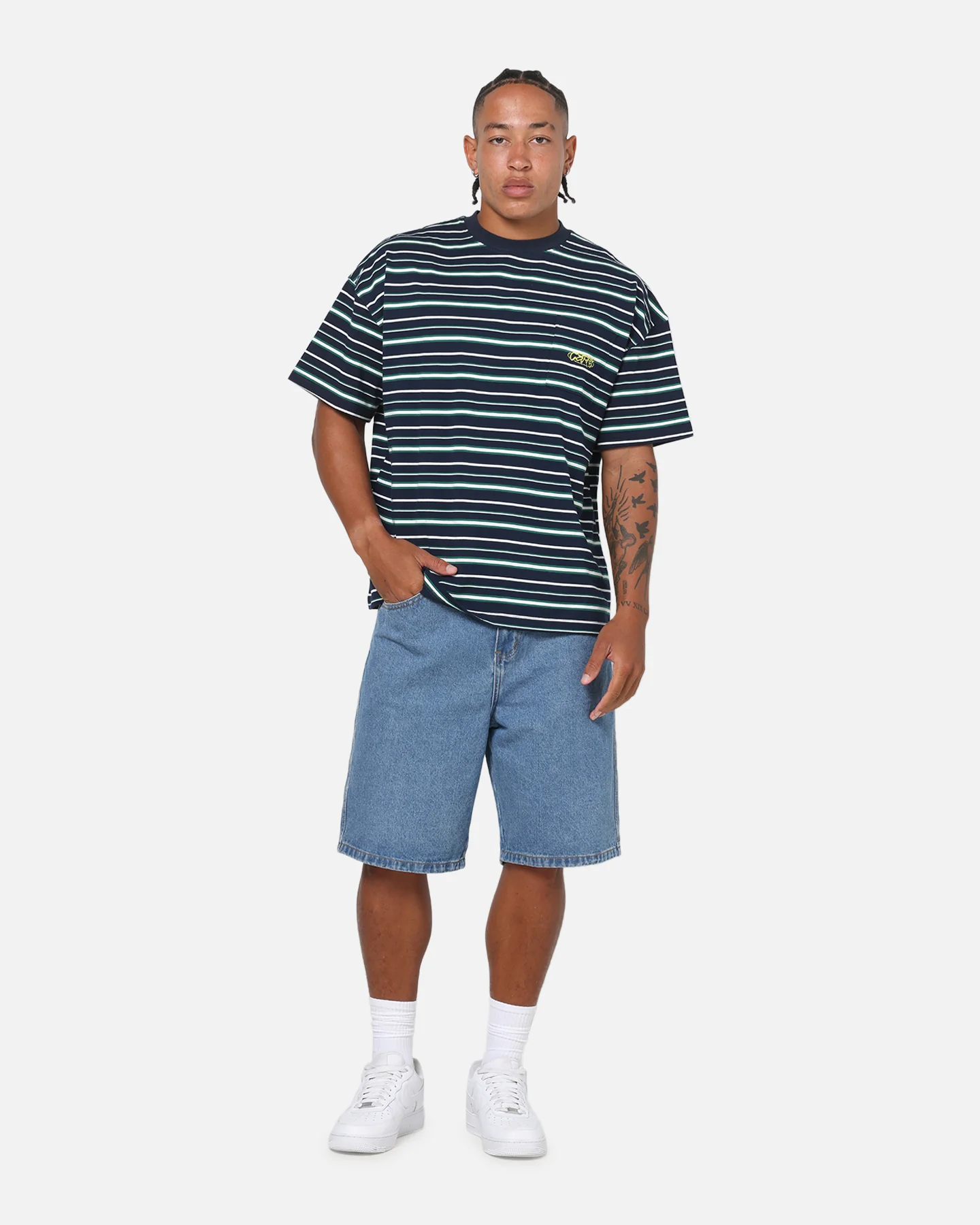 Carre Solace Baggy Jorts Mid Blue - Image 2