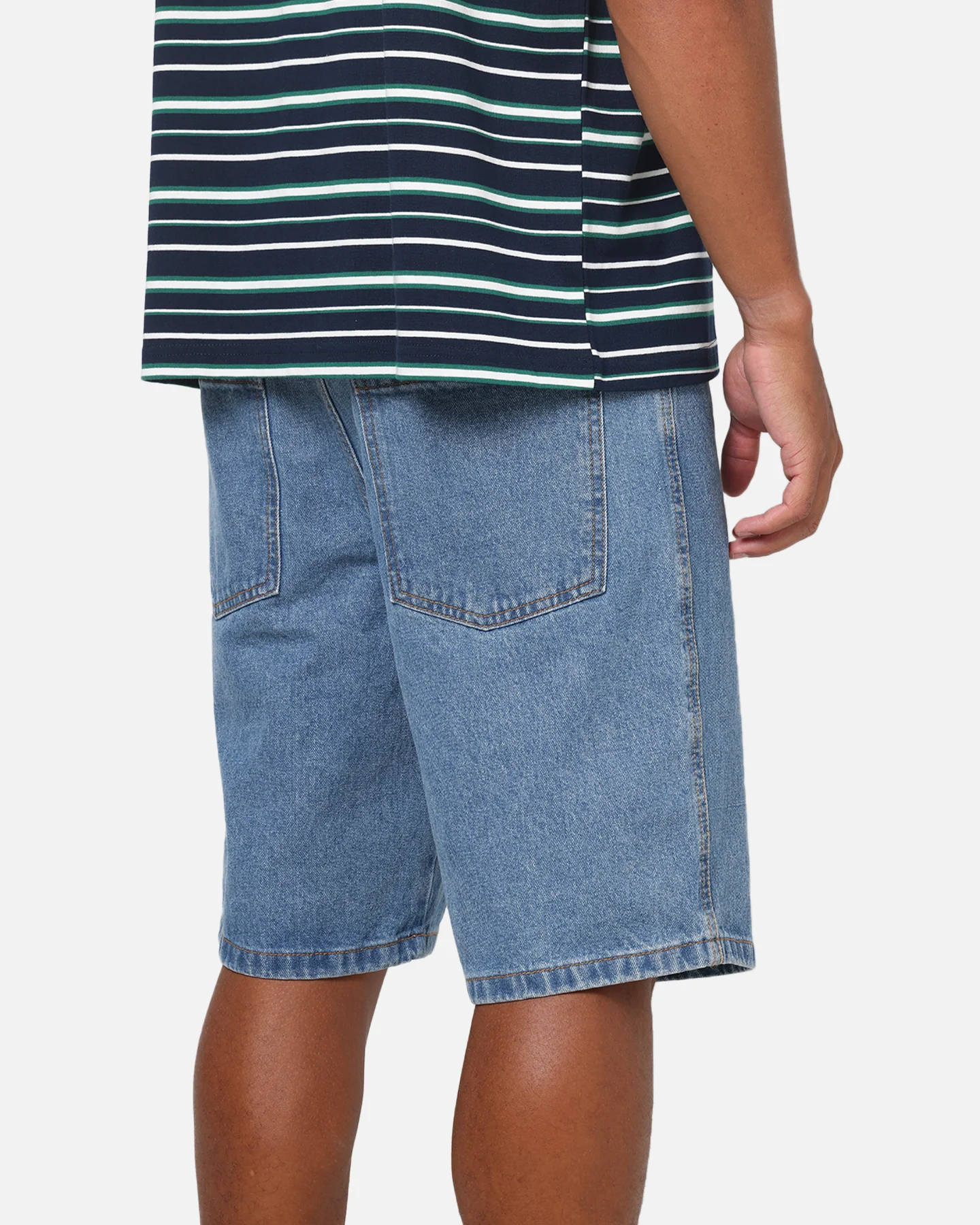 Carre Solace Baggy Jorts Mid Blue - Image 4