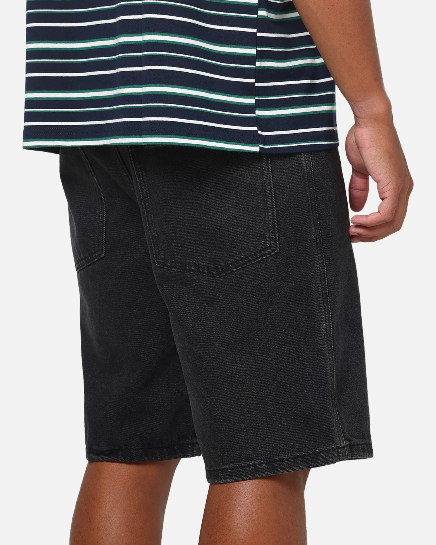 Carre Solace Baggy Jorts Washed Black - Image 4