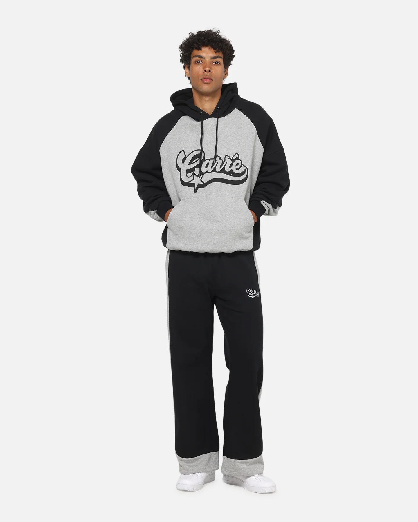 Carre Sport C Hoodie Grey/Black - Image 2