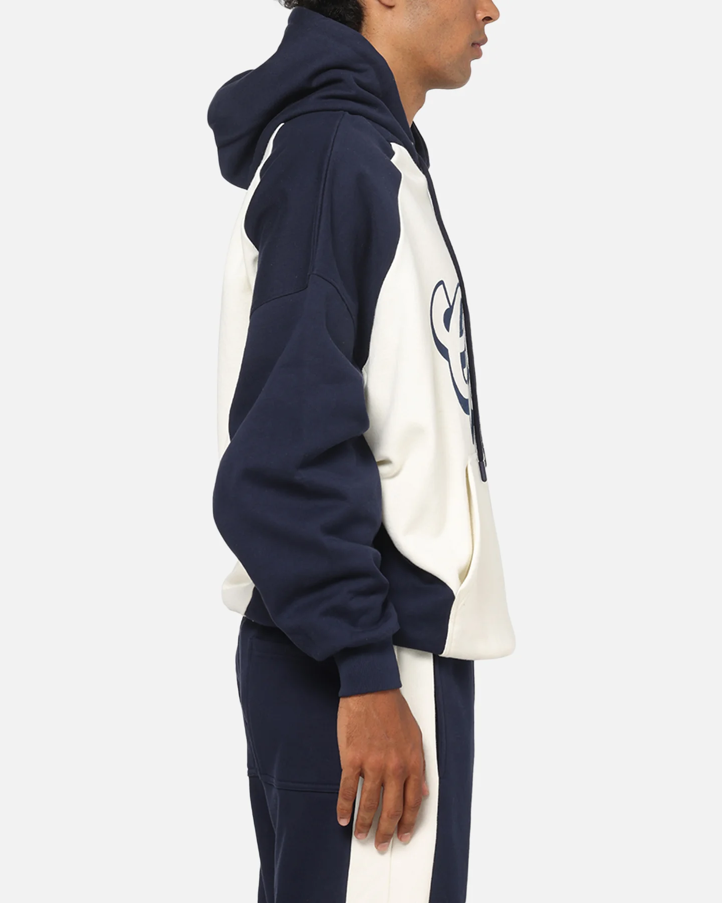 Carre Sport C Hoodie Off White/Navy - Image 4