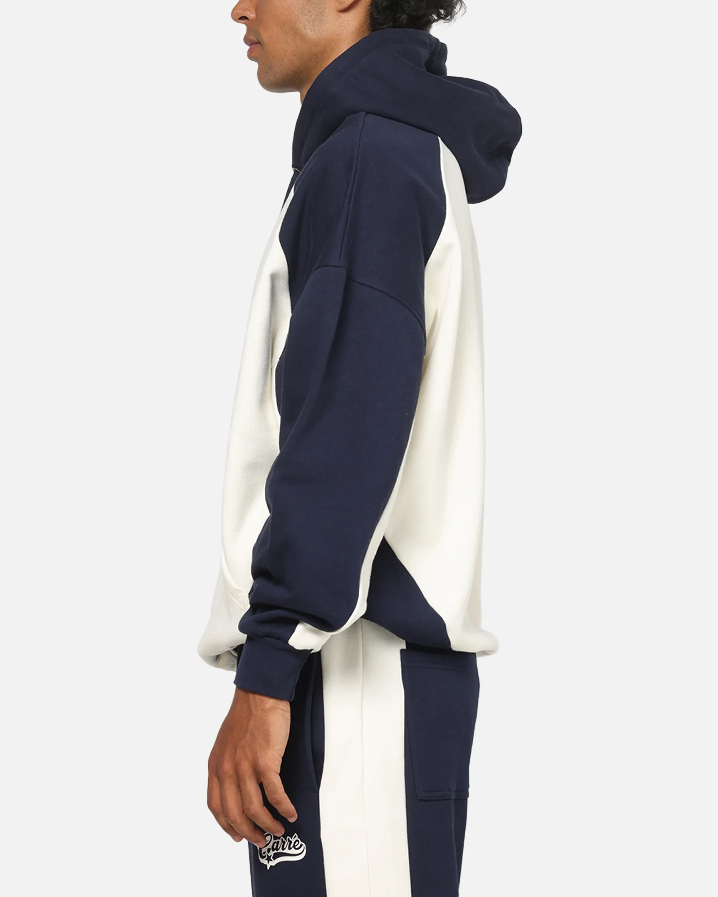 Carre Sport C Hoodie Off White/Navy - Image 5