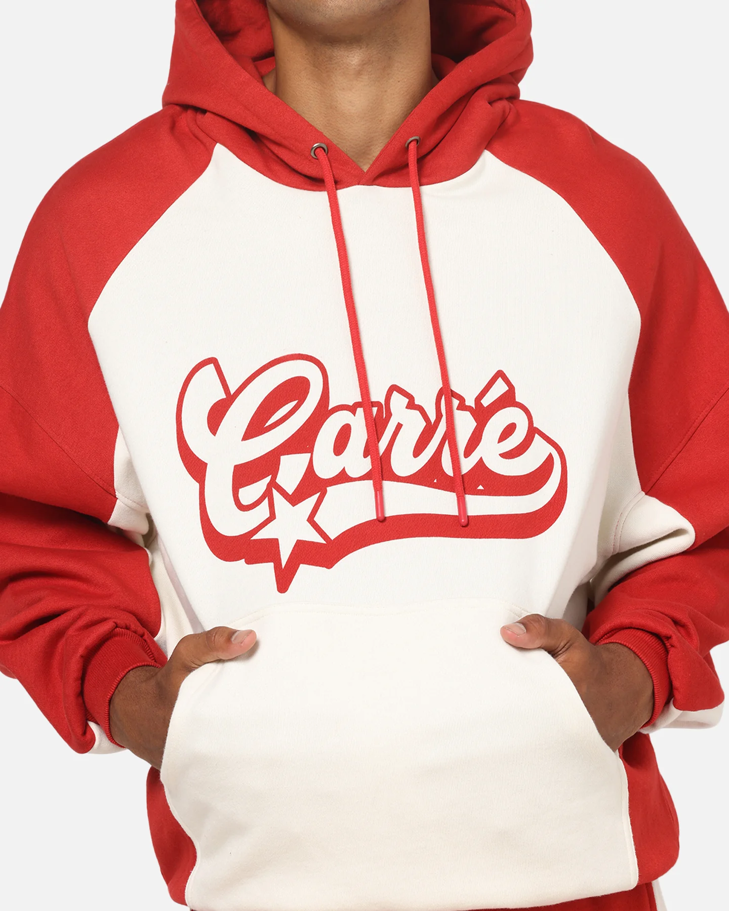 Carre Sport C Hoodie Off White/Red - Image 6
