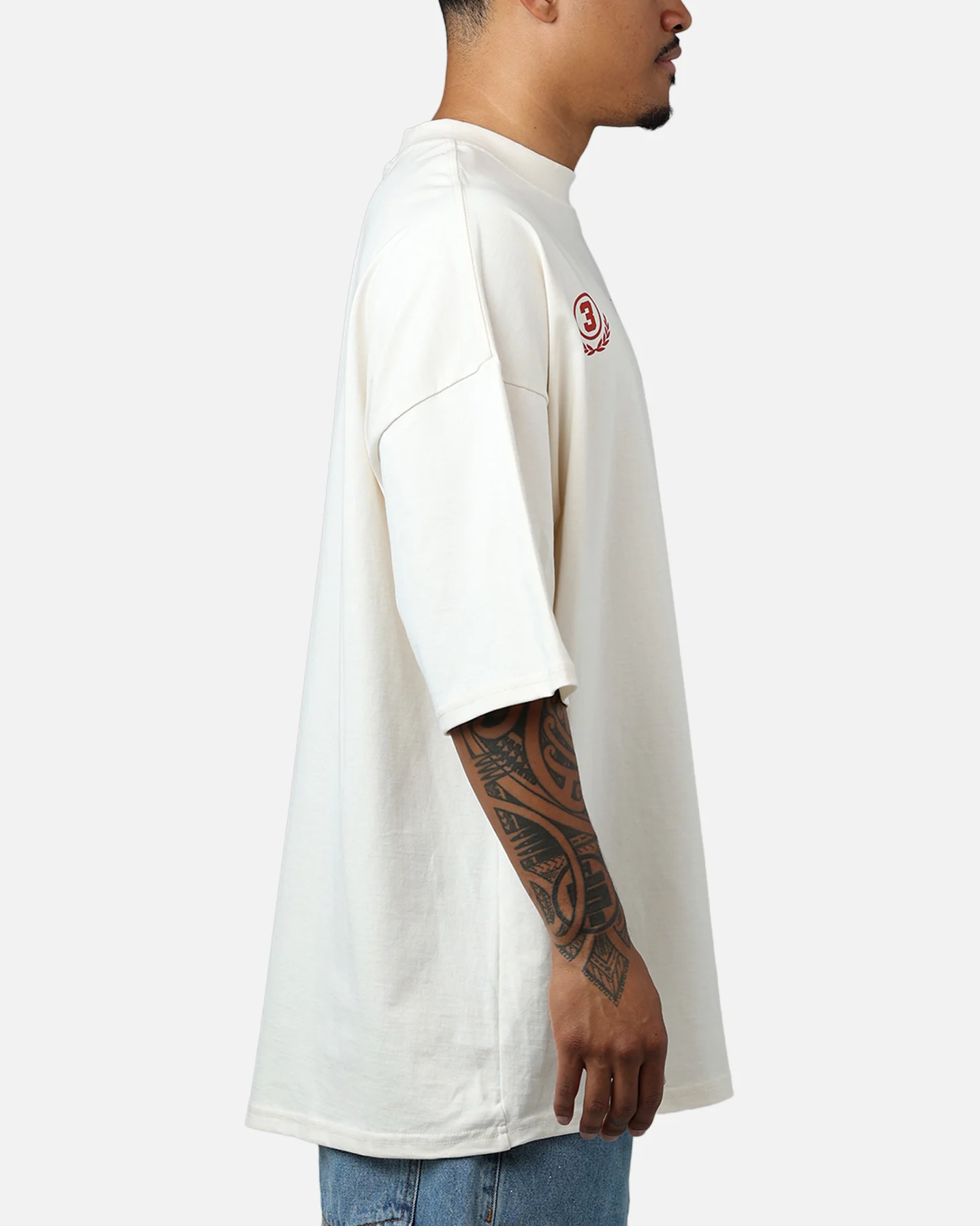 Carre Stacked Logo T-Shirt Off White - Image 4