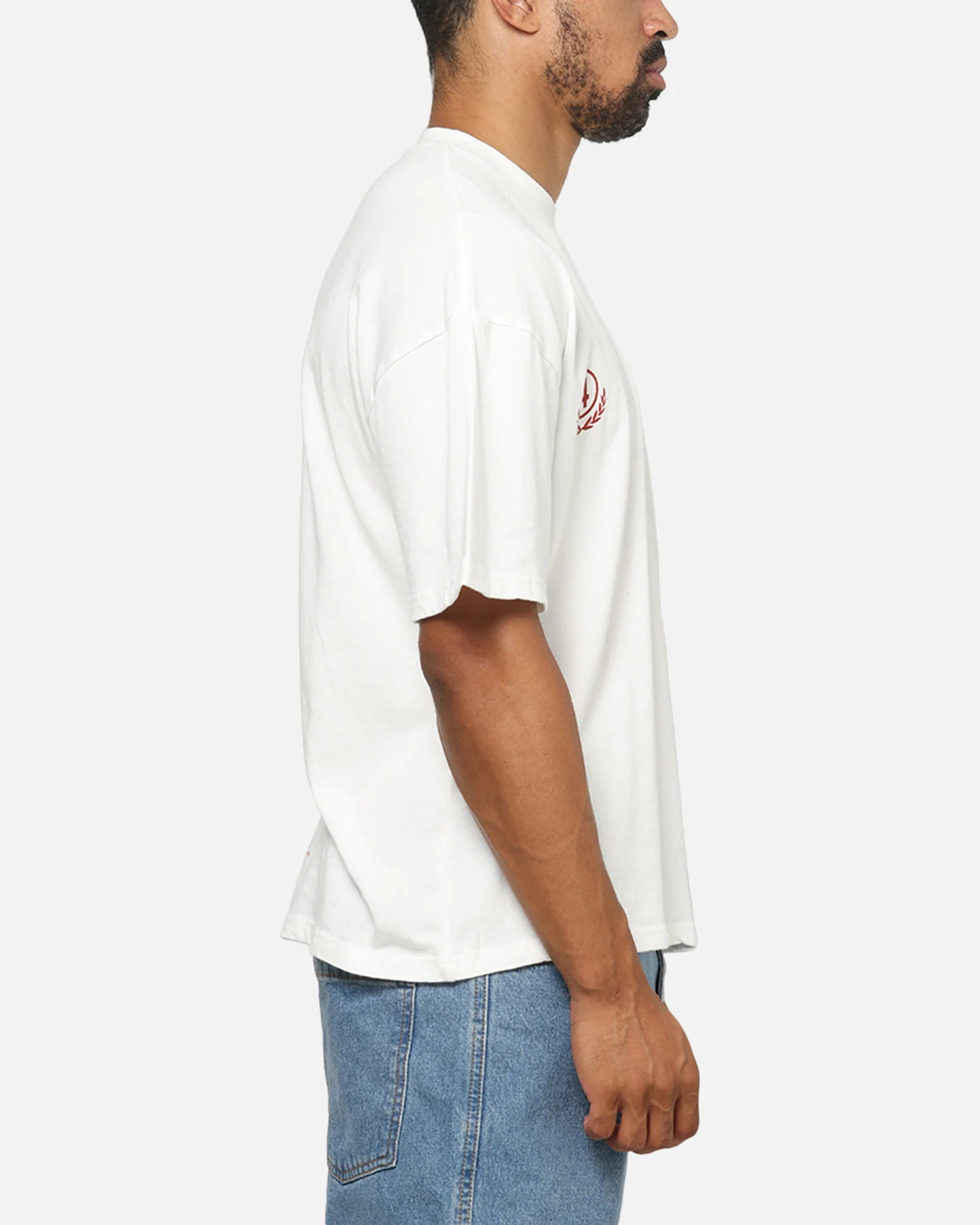 Carre Stacked Logo T-Shirt Off White - Image 5