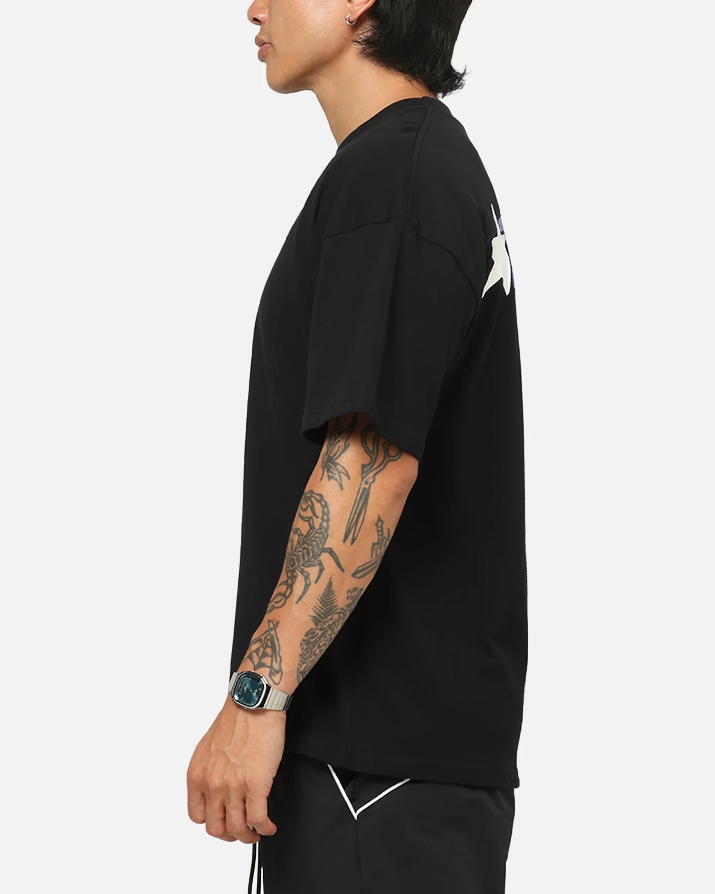 Carre Star Mark T-Shirt Black - Image 6