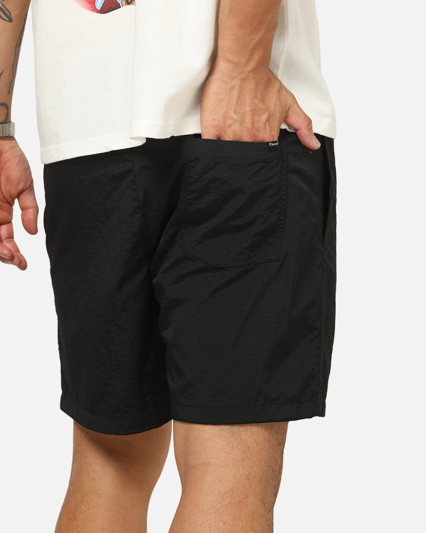 Carre Static Beach Shorts Black - Image 4