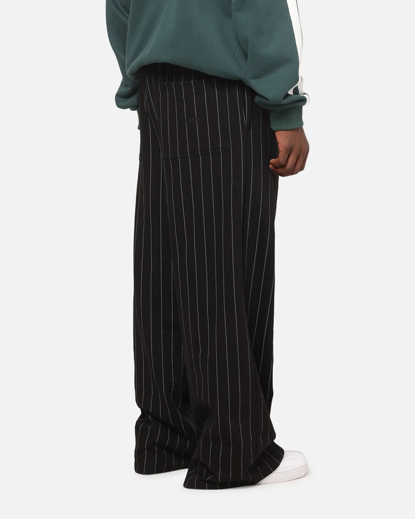 Carre Studio Trackpants Black Pinstripe - Image 5